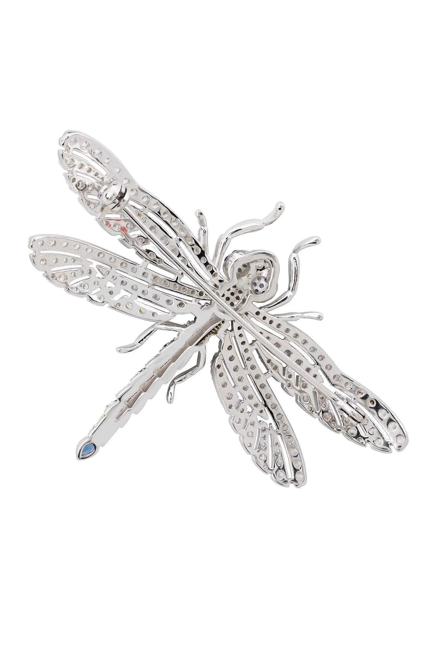 Pin back of the brooch.