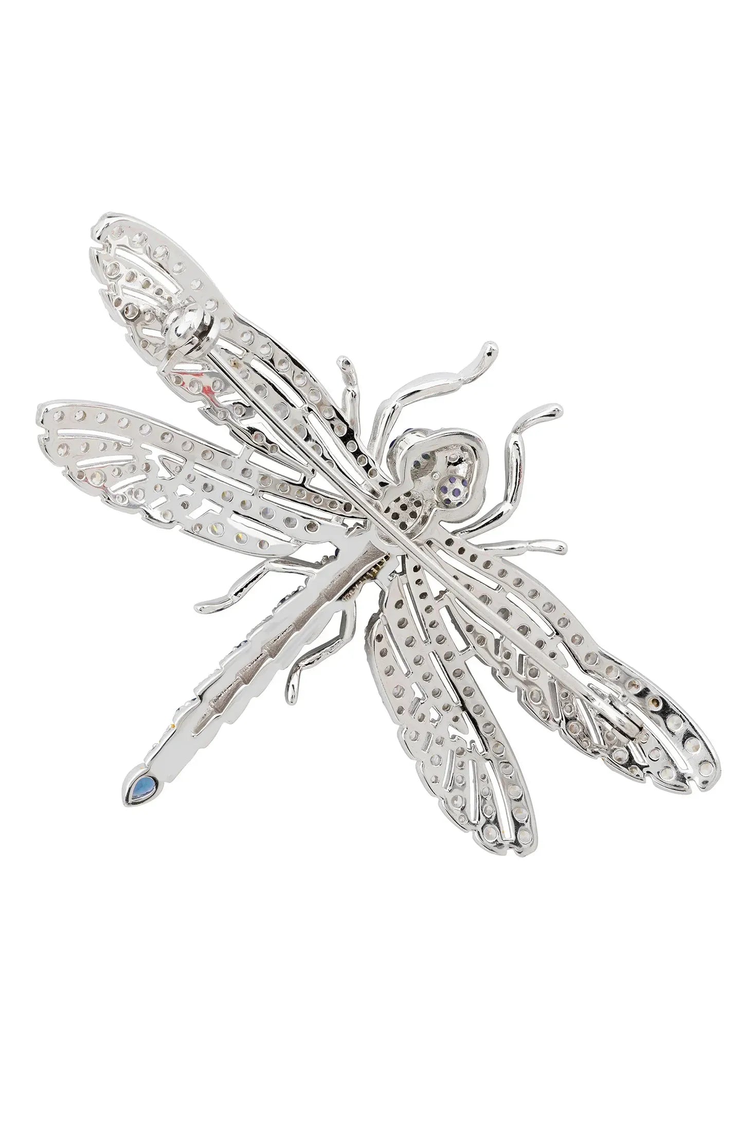 Pin back of the brooch.