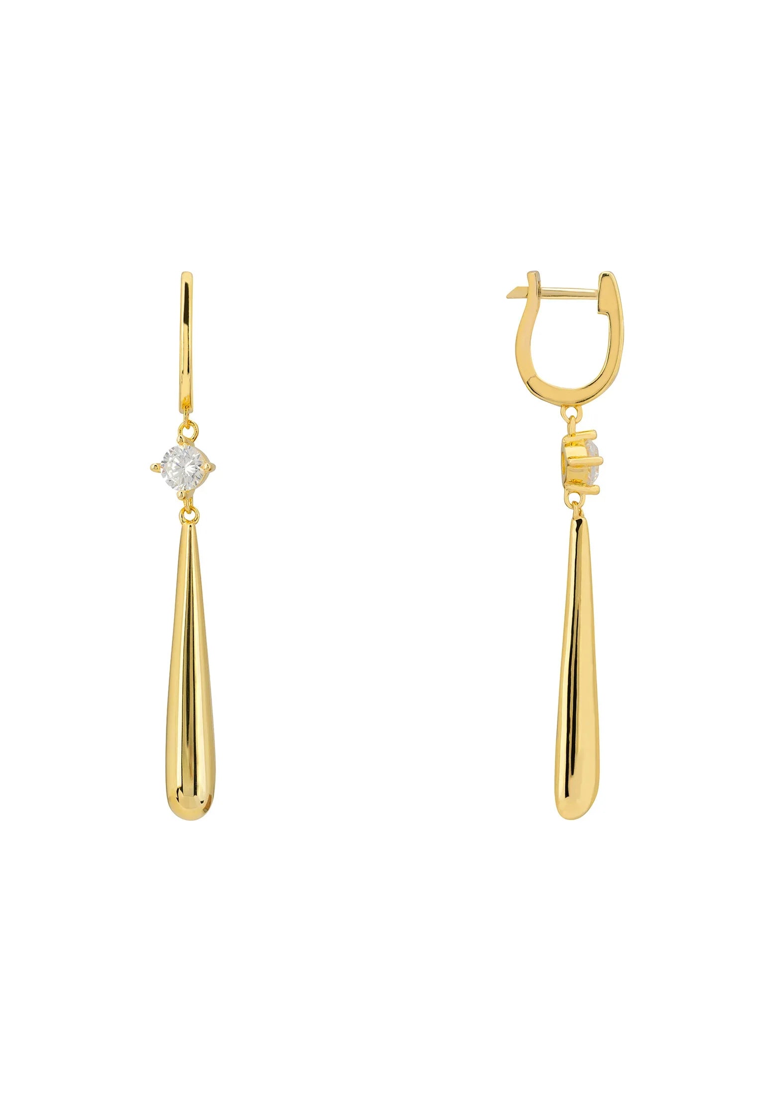 Zen Droplet Earrings Gold