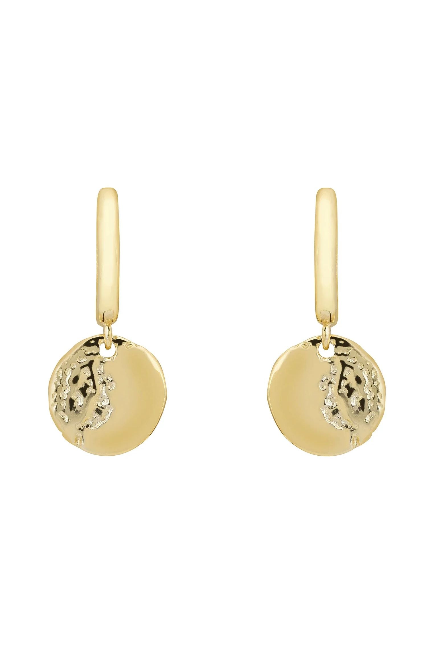 Lunar Moon Huggie Creolen Gold