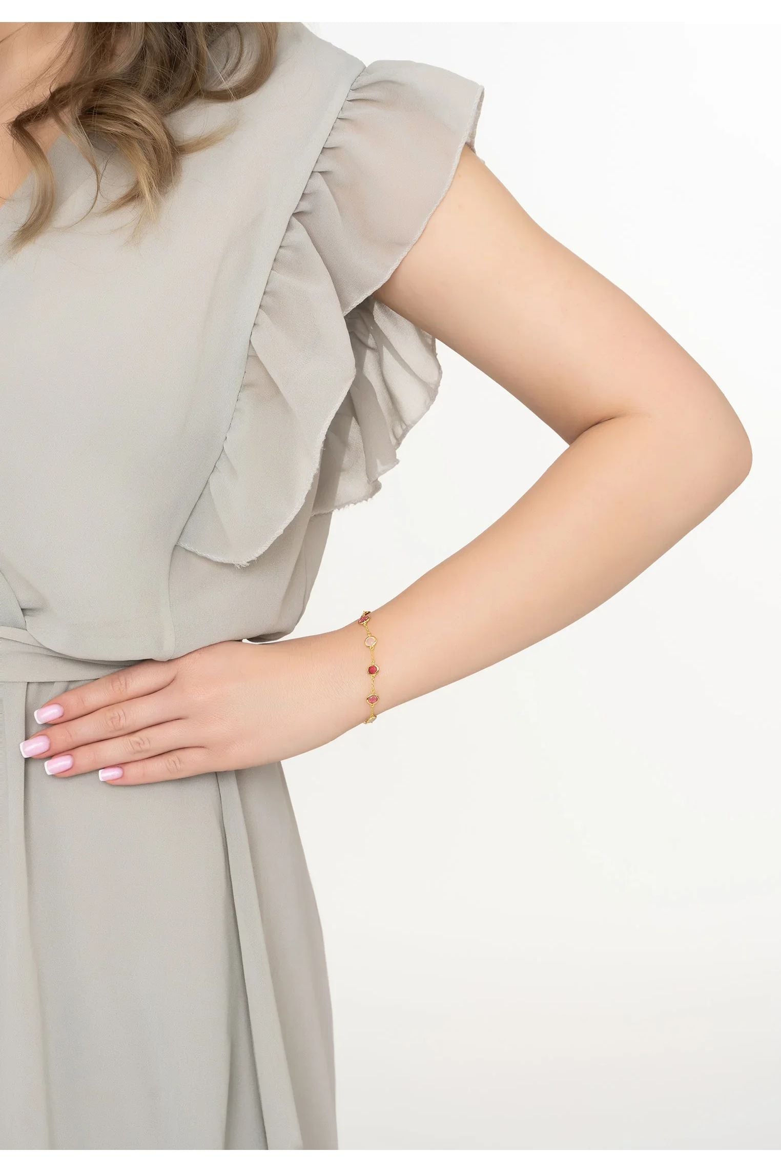 Pulsera Cerdeña Oro Los Rosas