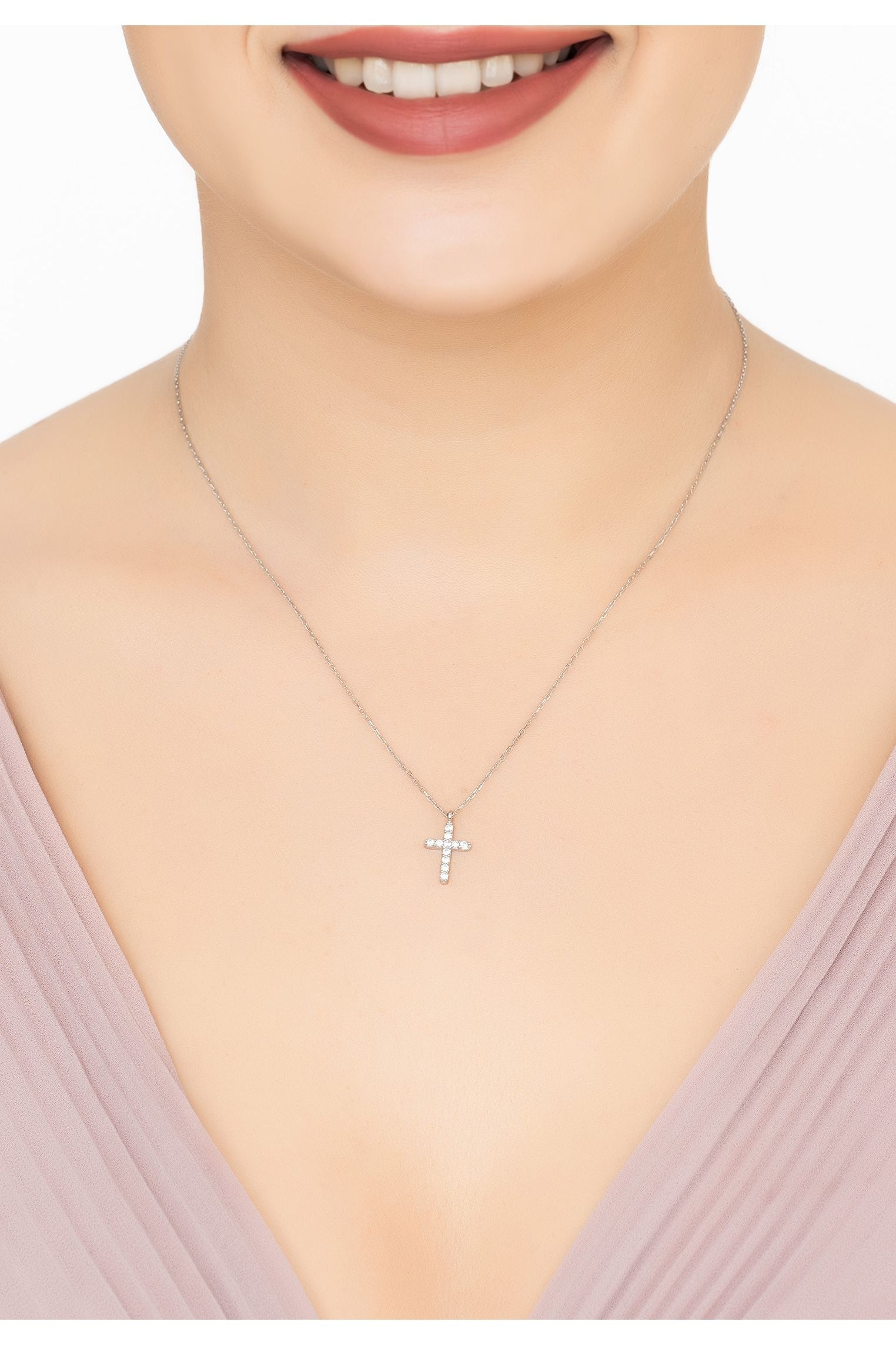 Divina Fashion Halskette mit Anhänger, Silber