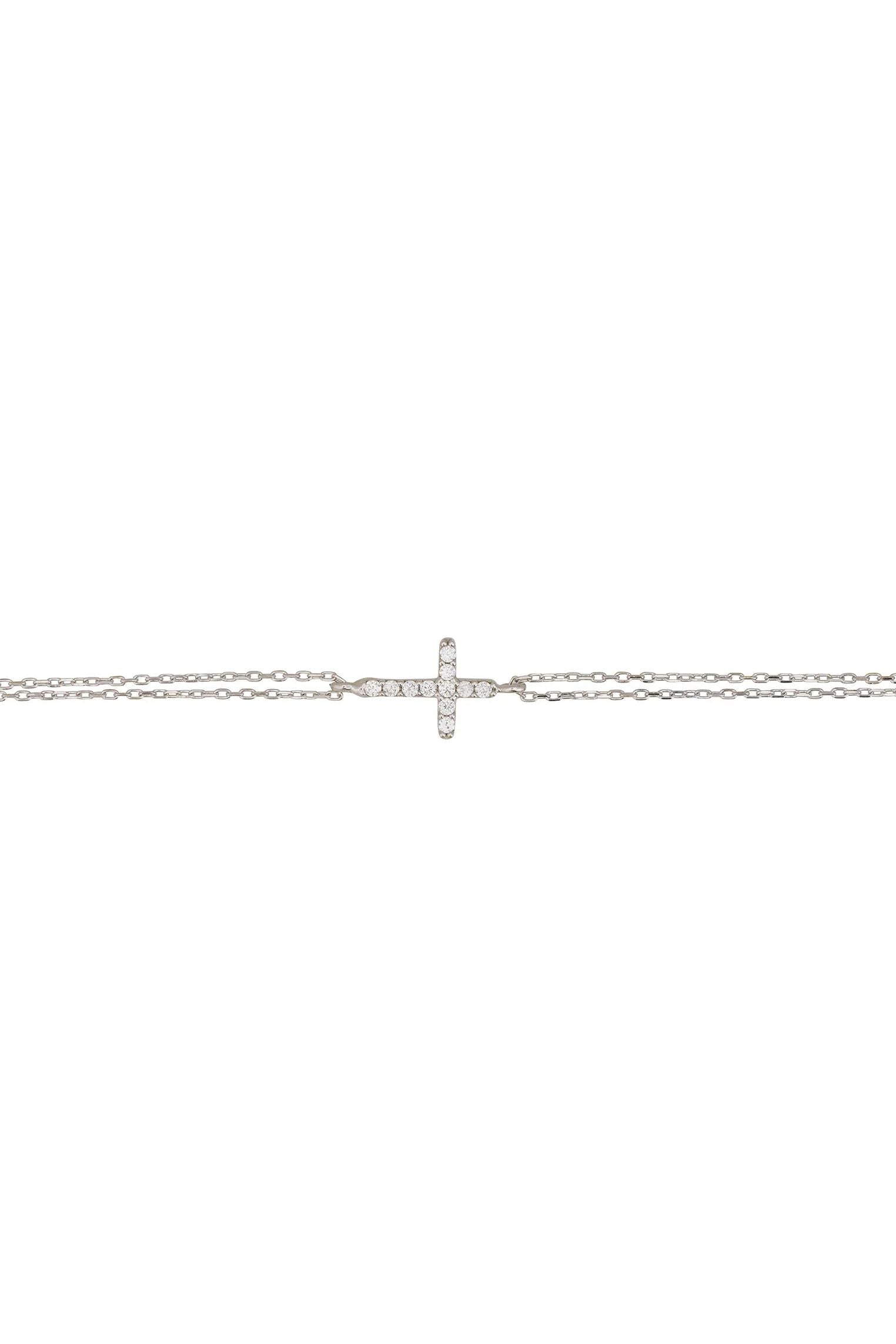 Divina Fashion Armband Silber (Kreuz)