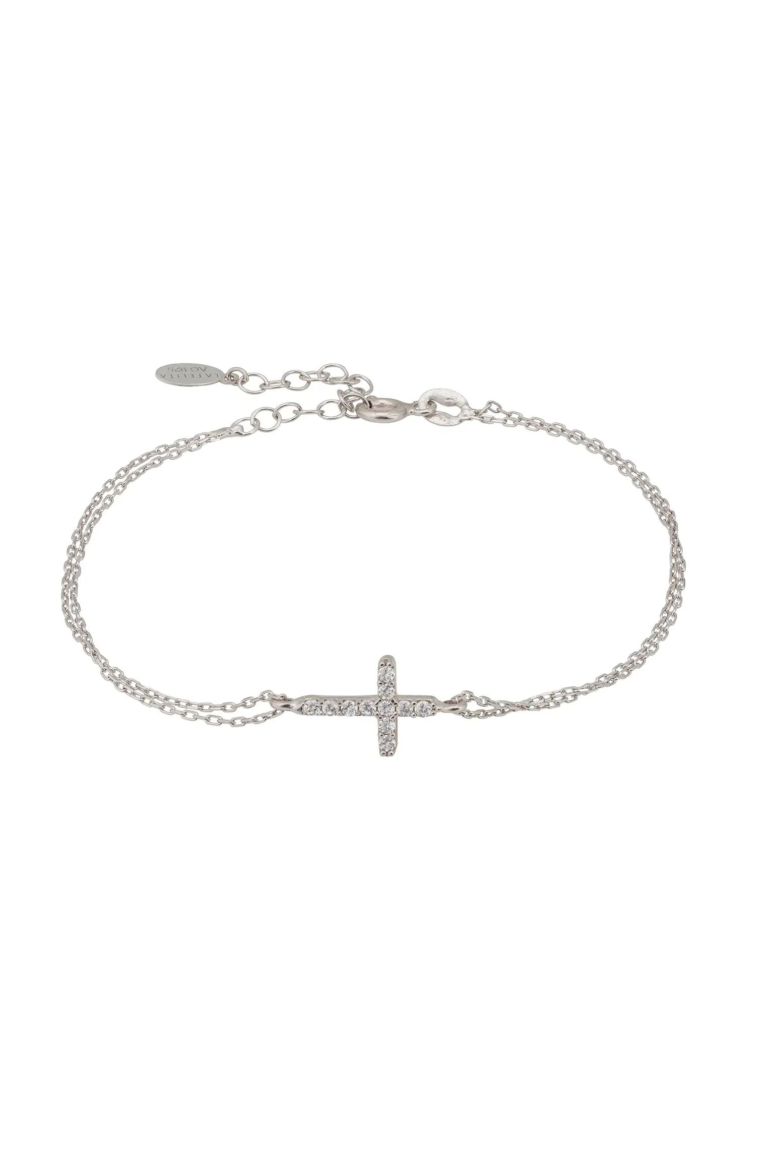 Divina Fashion Armband Silber (Kreuz)
