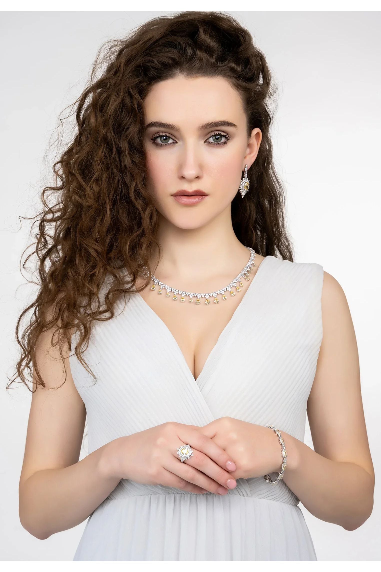 Elena Gemstone Bracelet Lemon Topaz Silver