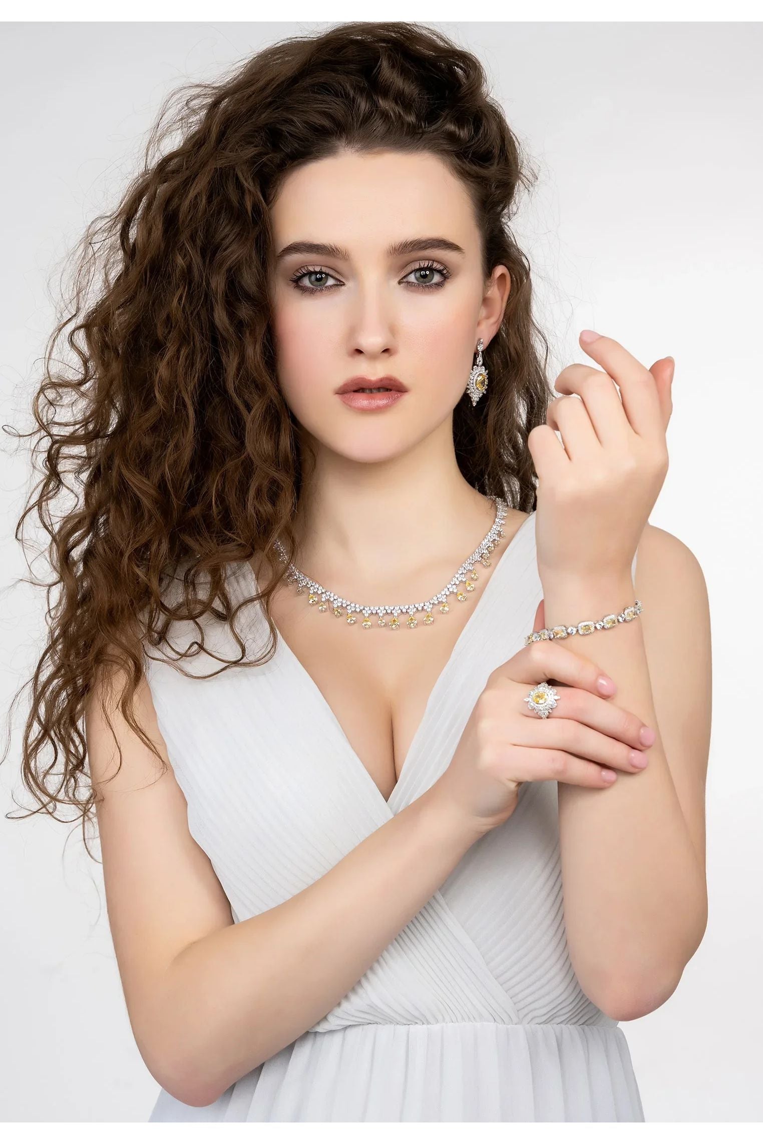 Elena Gemstone Bracelet Lemon Topaz Silver