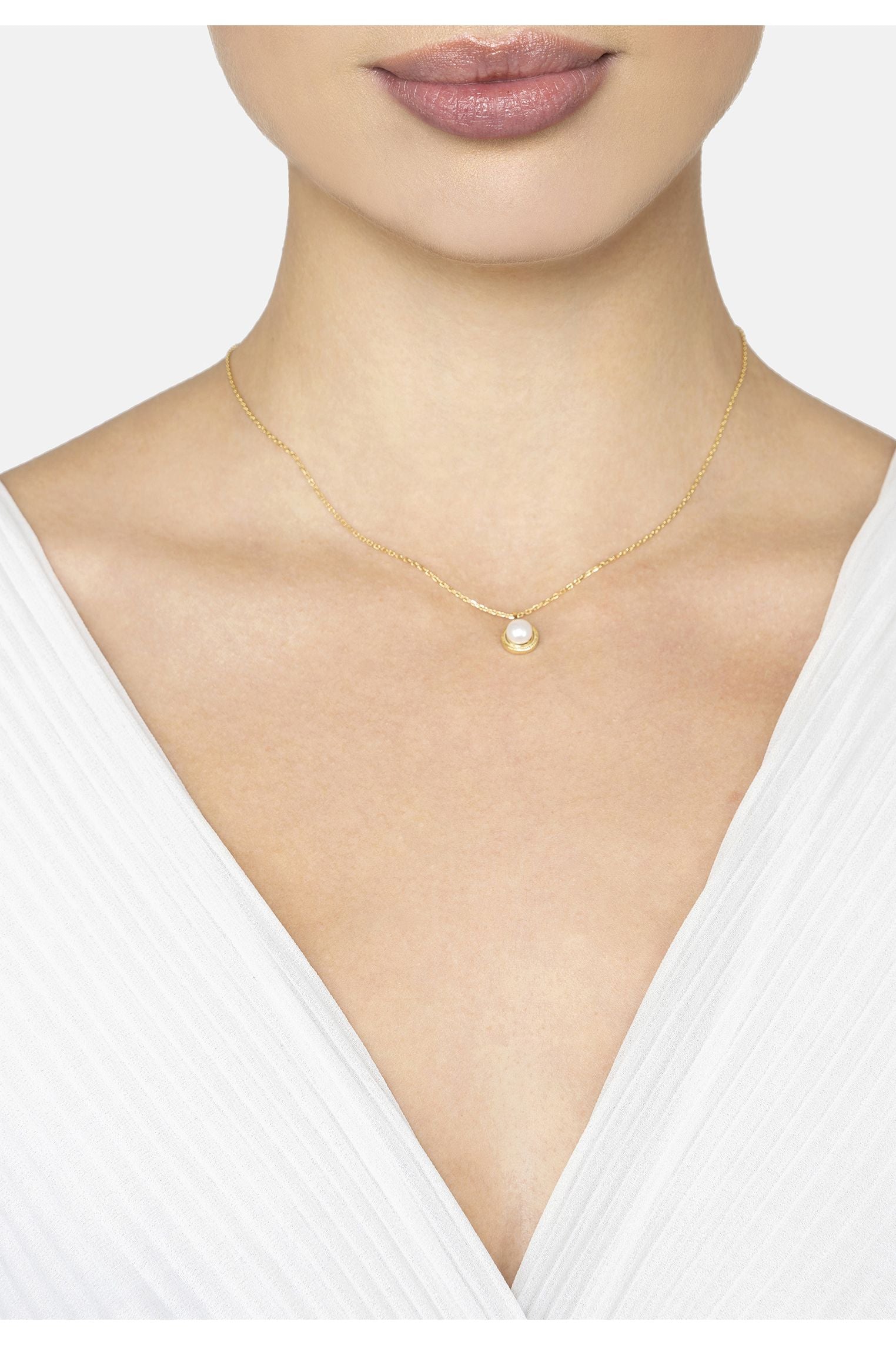 Rococo Pearl Necklace Gold