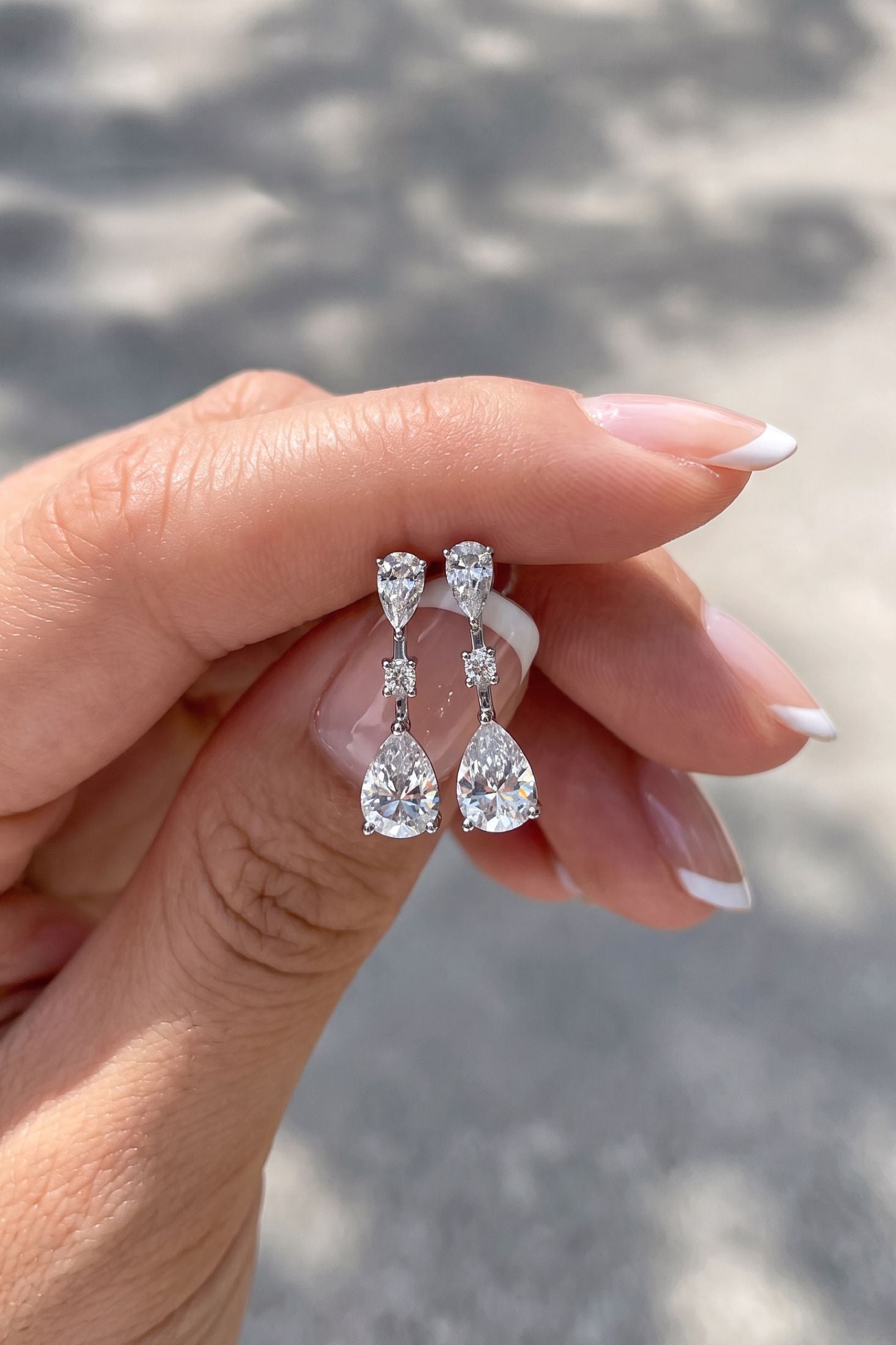 Forever After Drop Earrings Silver
