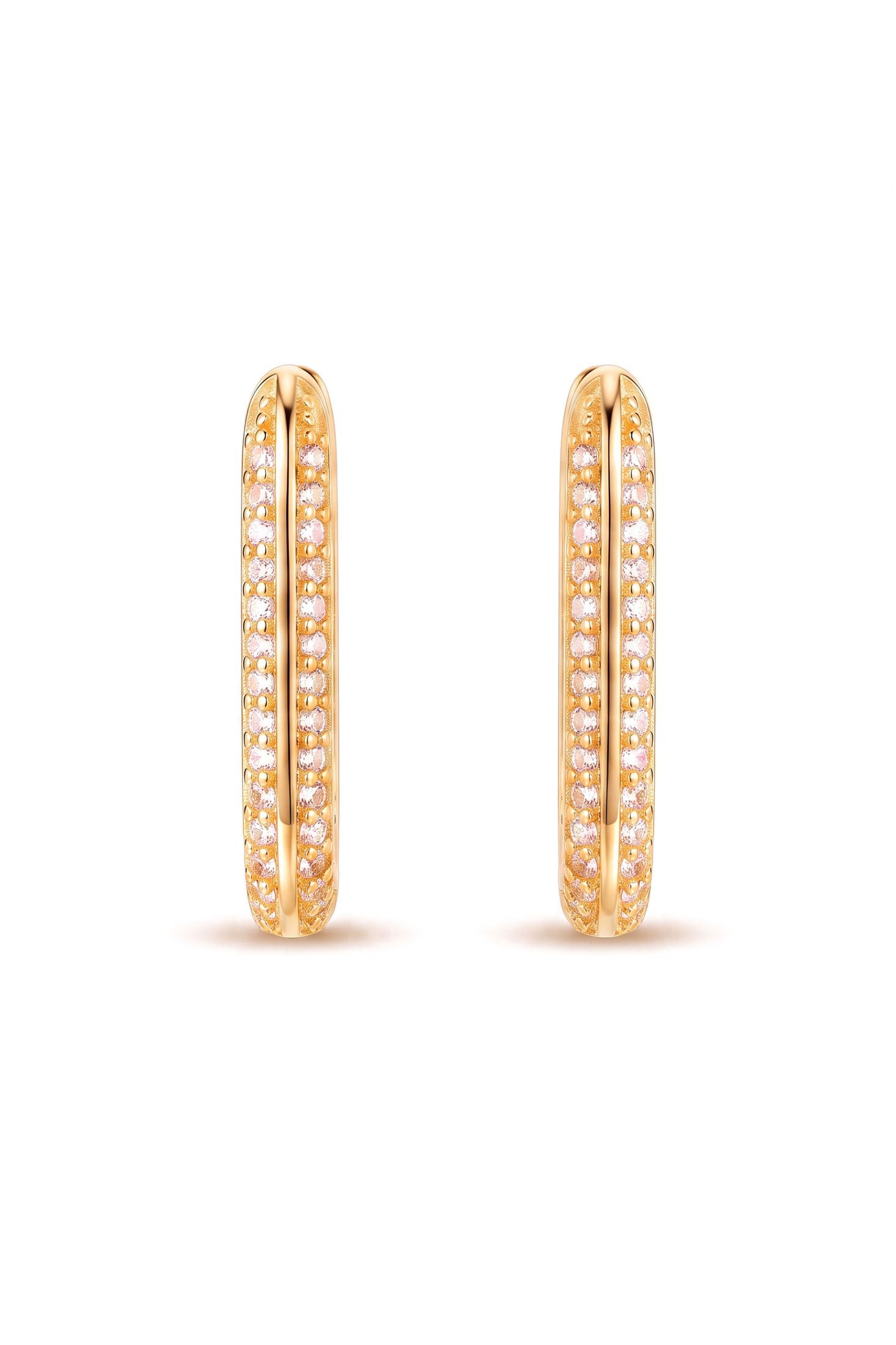 Dalston Chunky Link Hoop Earrings Gold