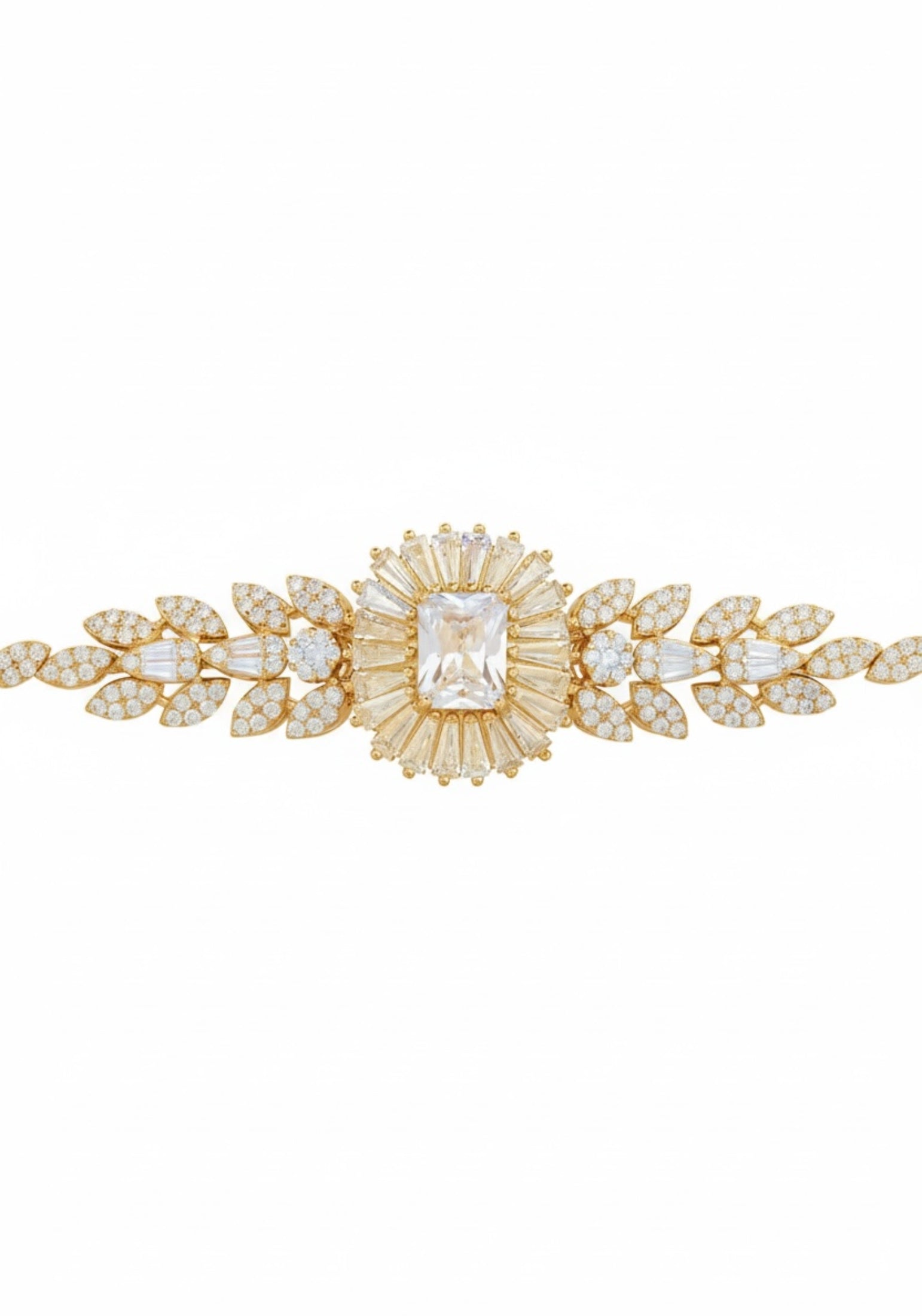 Countess Gemstone Bracelet Moissanite Gold
