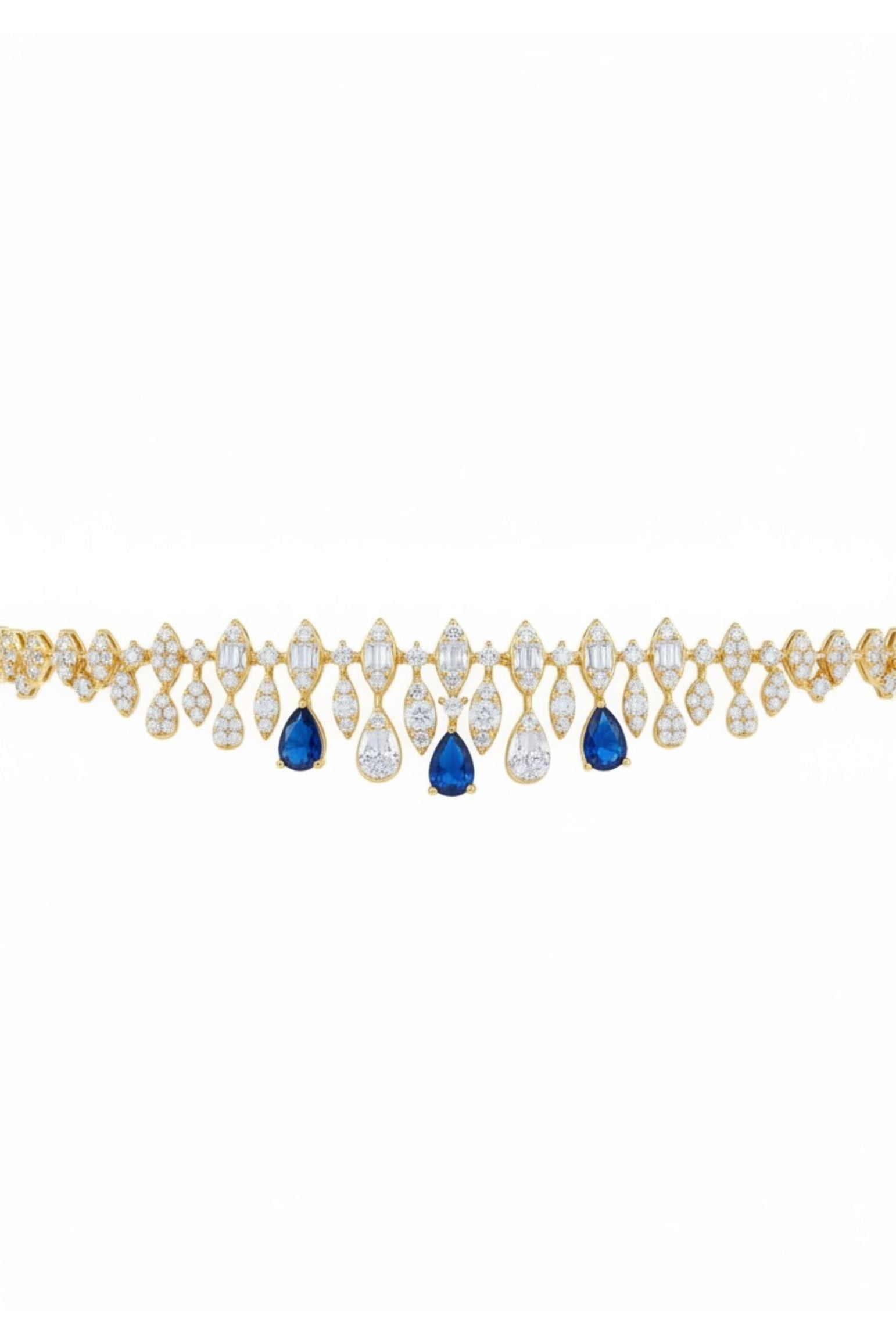 Duchess Sapphire Tennis Bracelet Gold