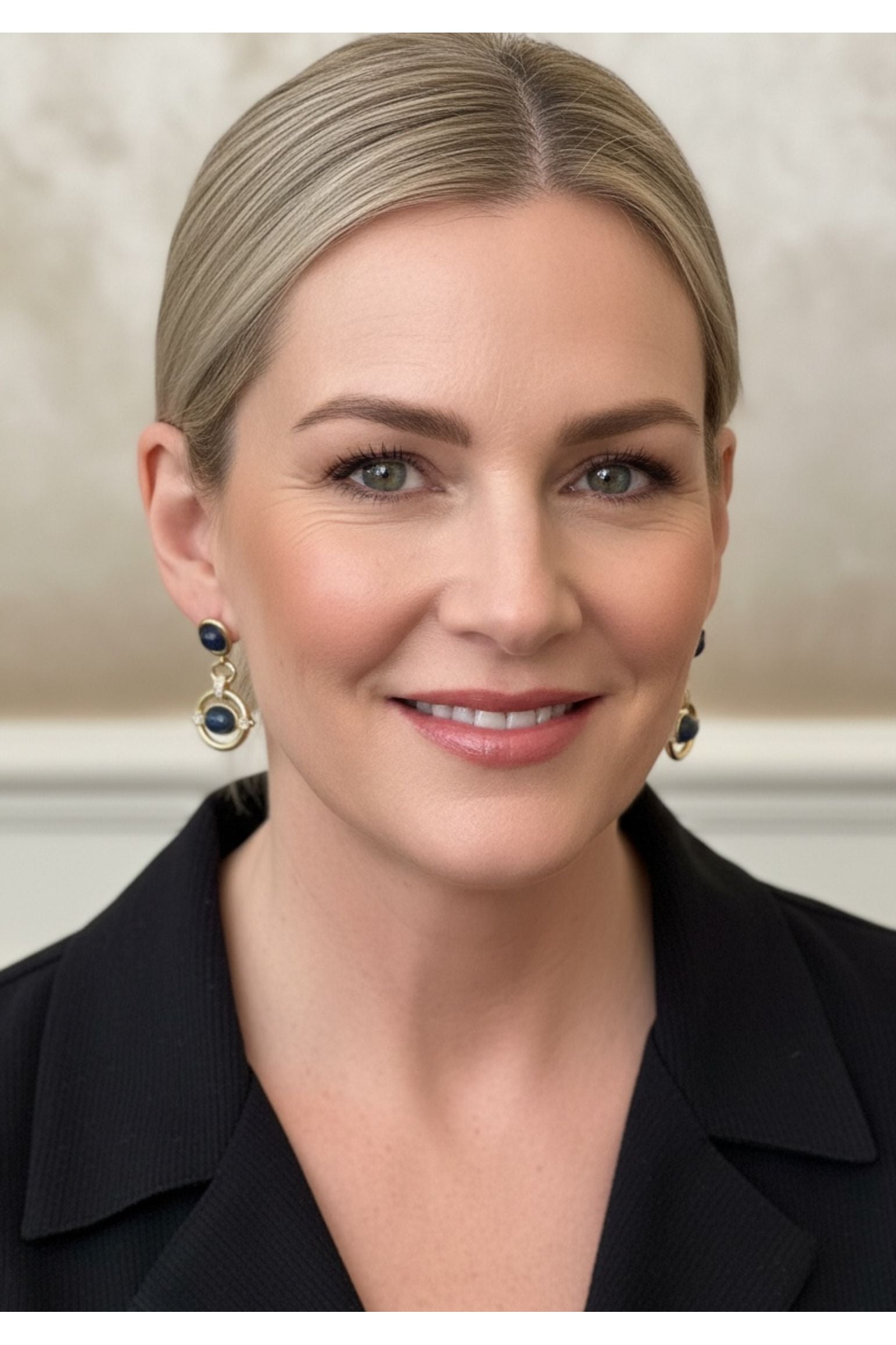 Caterina Lapis Lazuli Drop Earrings Gold