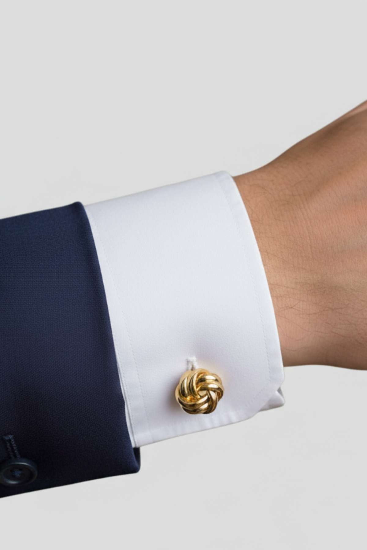 Mens Knot Cufflinks Doré