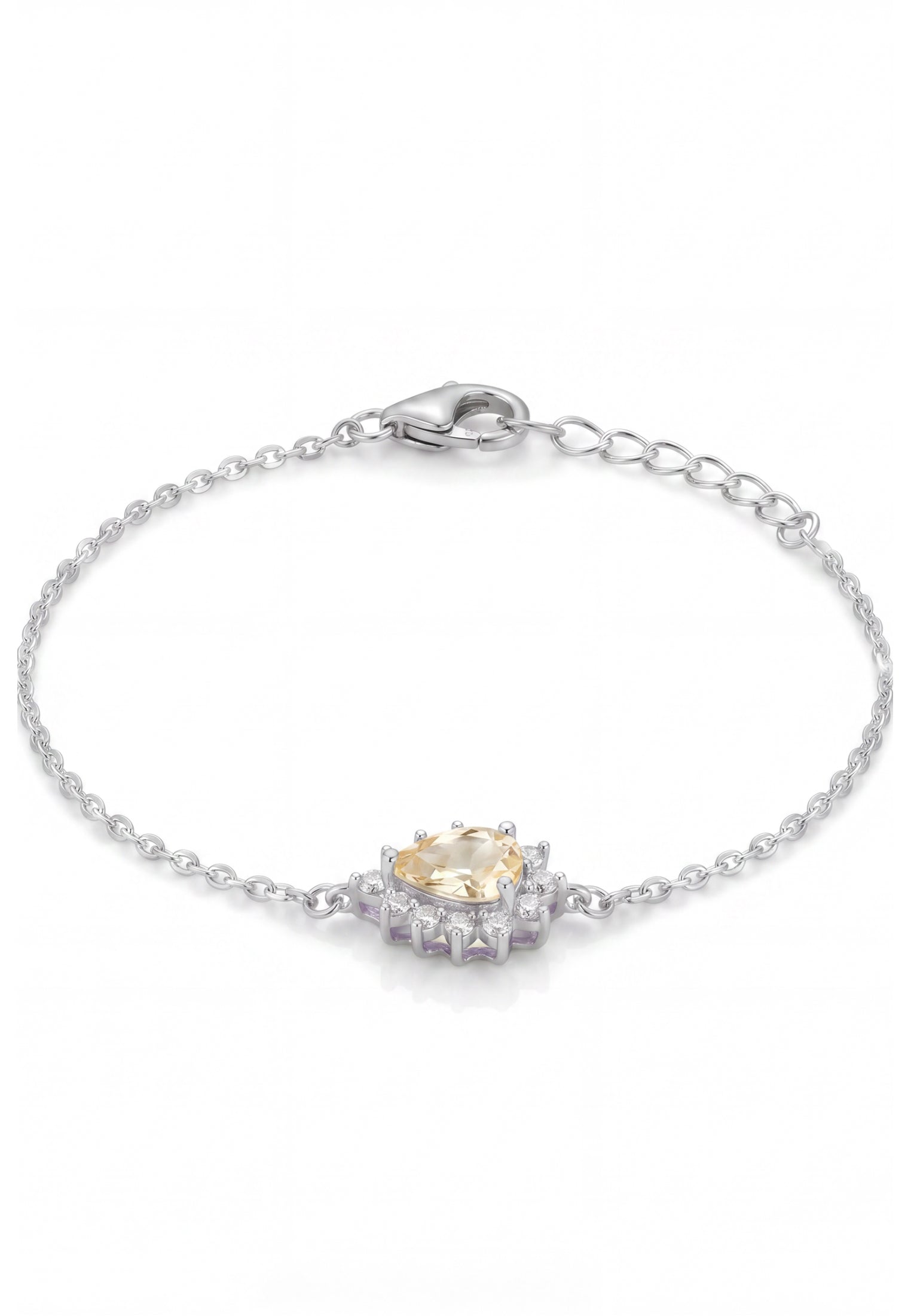 Phillippa Bracelet Yellow Topaz Silver