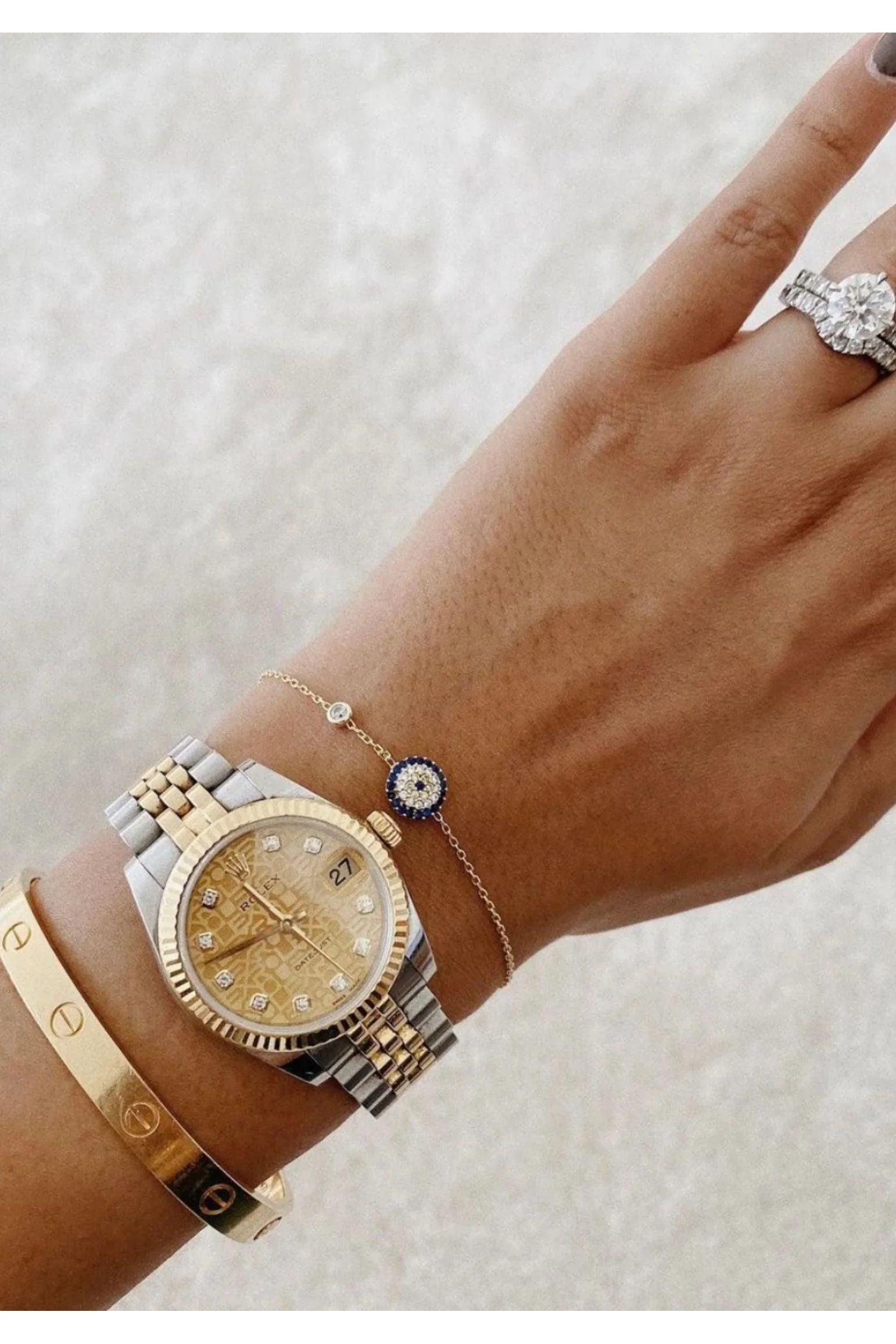 Pulsera Mal de Ojo Oro