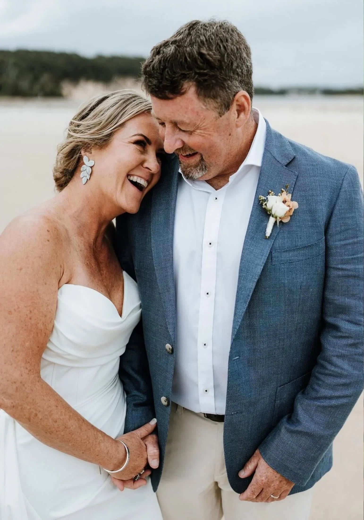 The earring worn by a bride.