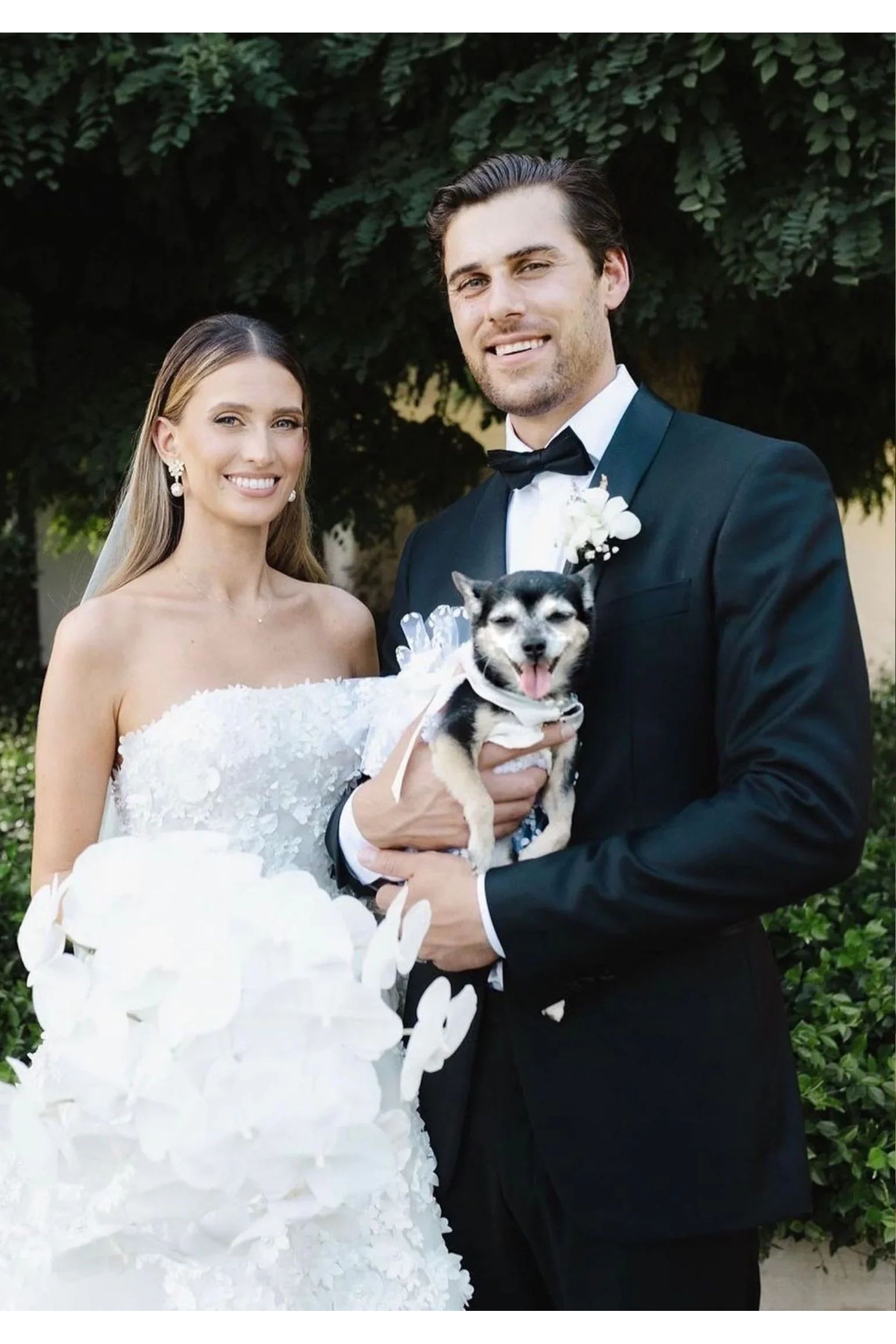 The earring worn by a bride.