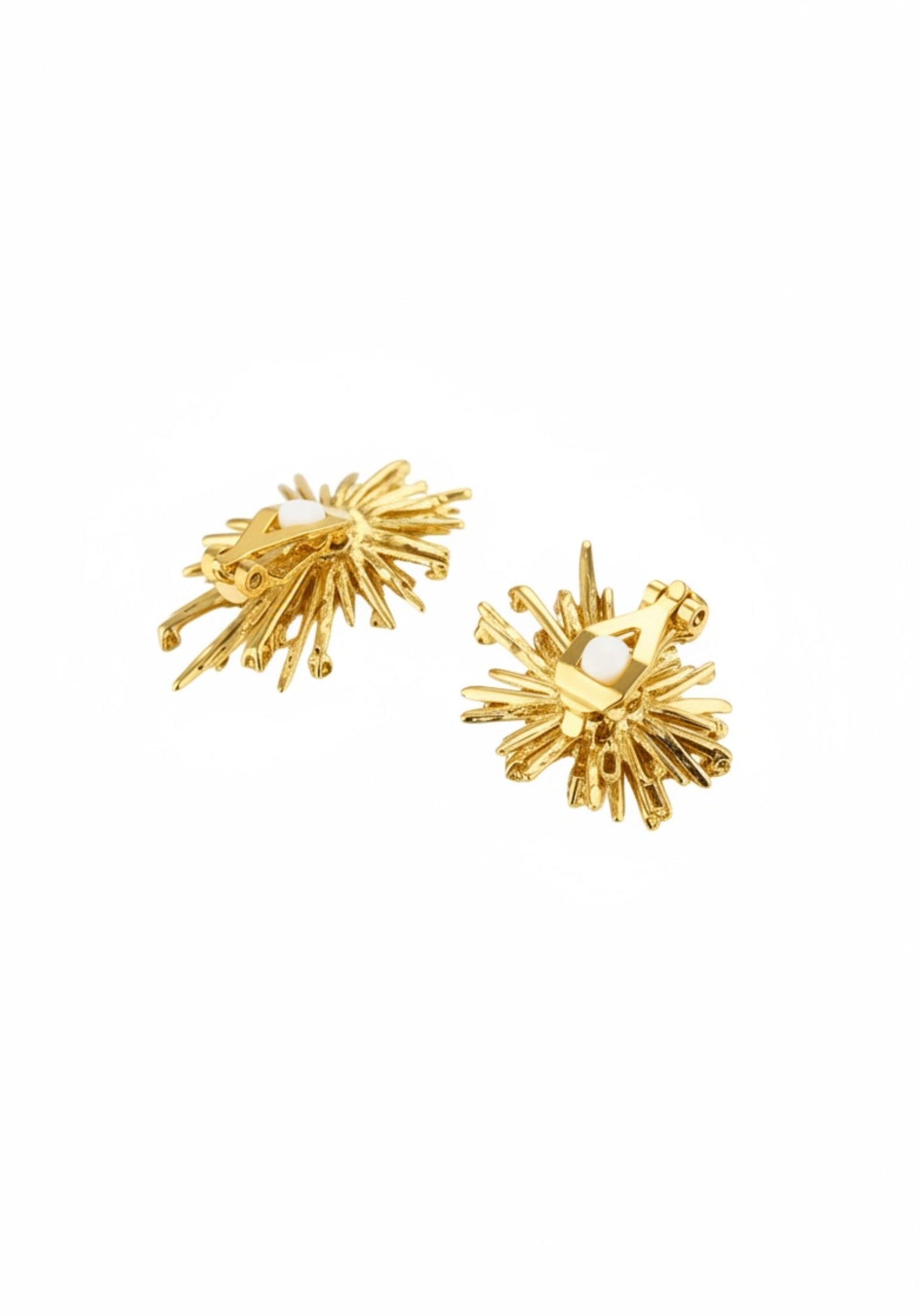 Clip-on backing of the earrings.