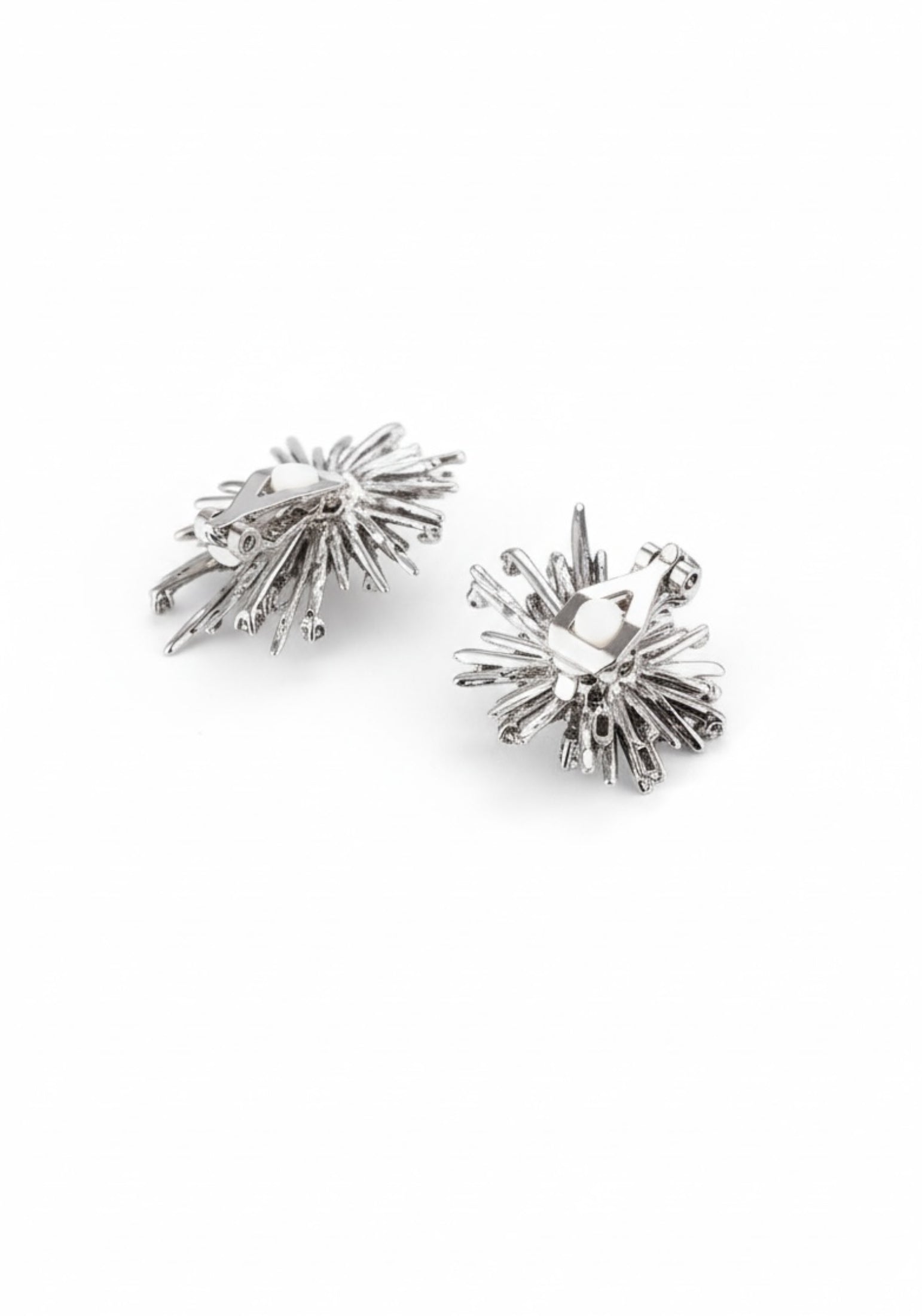 Clip-on backing of the earrings.