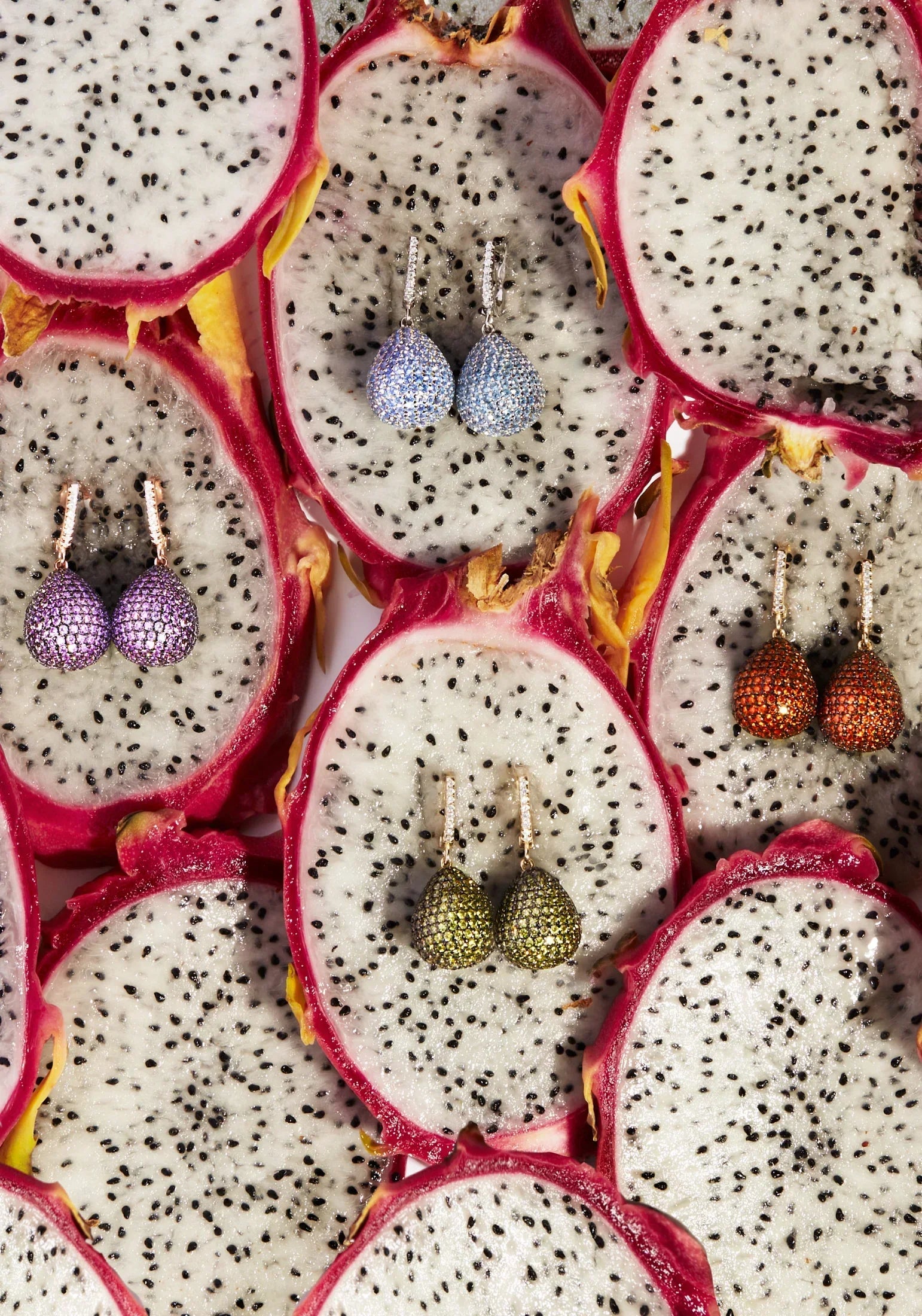 Valerie Pear Drop Gemstone Earrings Gold Peridot