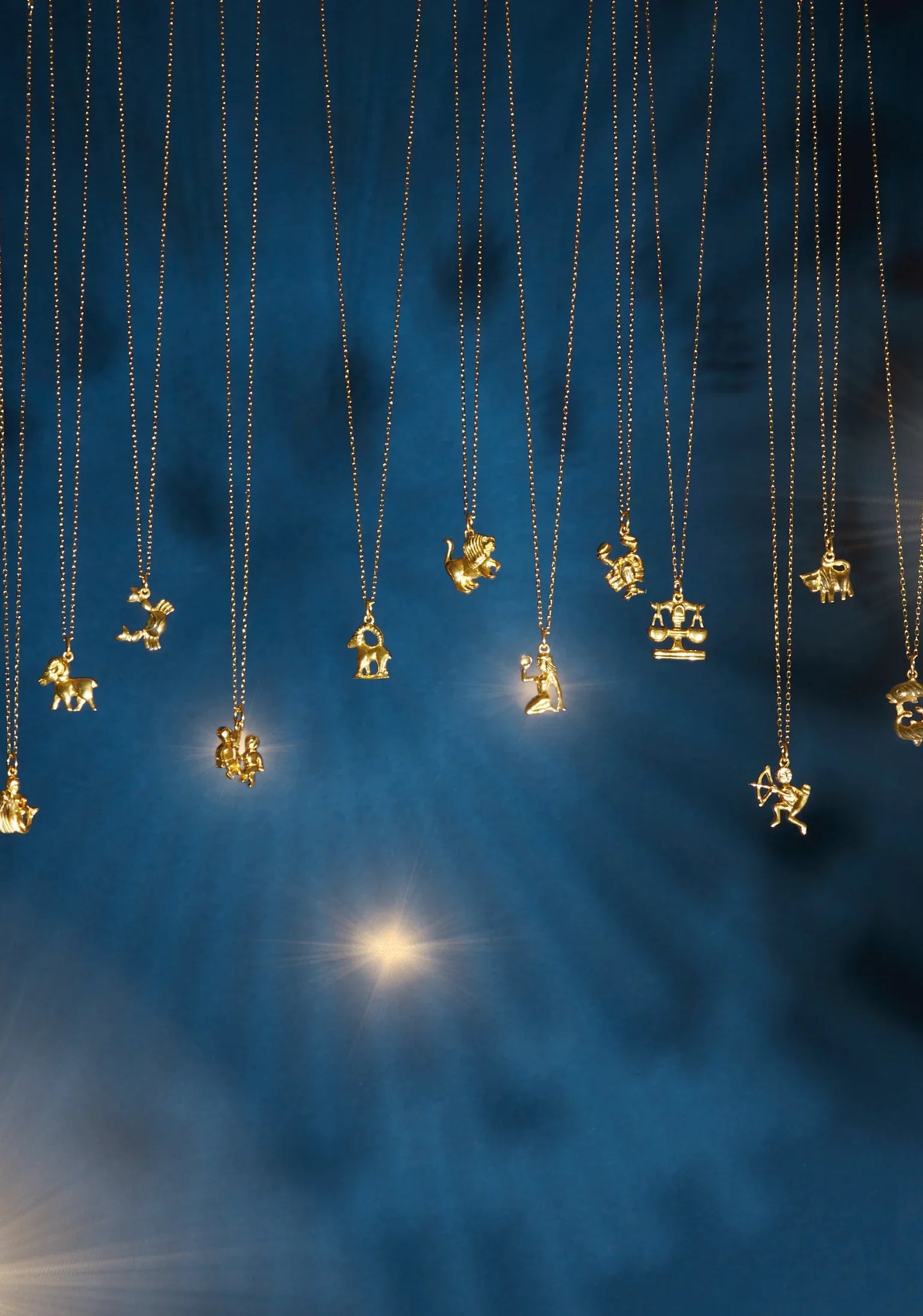 Collar Signo Zodiacal Oro Géminis