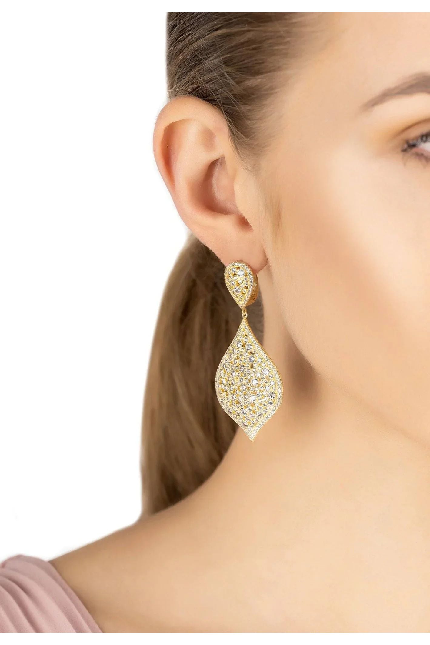 Arabian Nights Earrings Gold - LATELITA Earrings