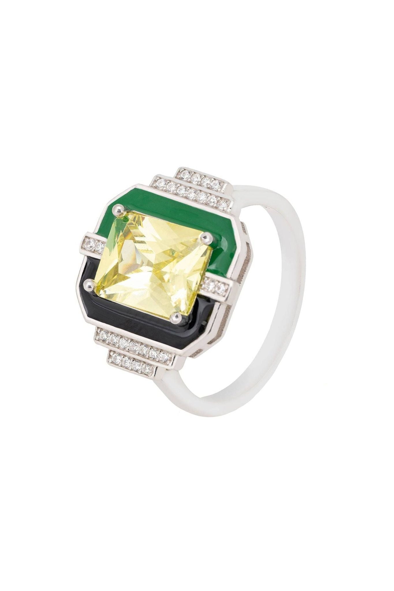Art Deco Ring Silver - LATELITA Rings