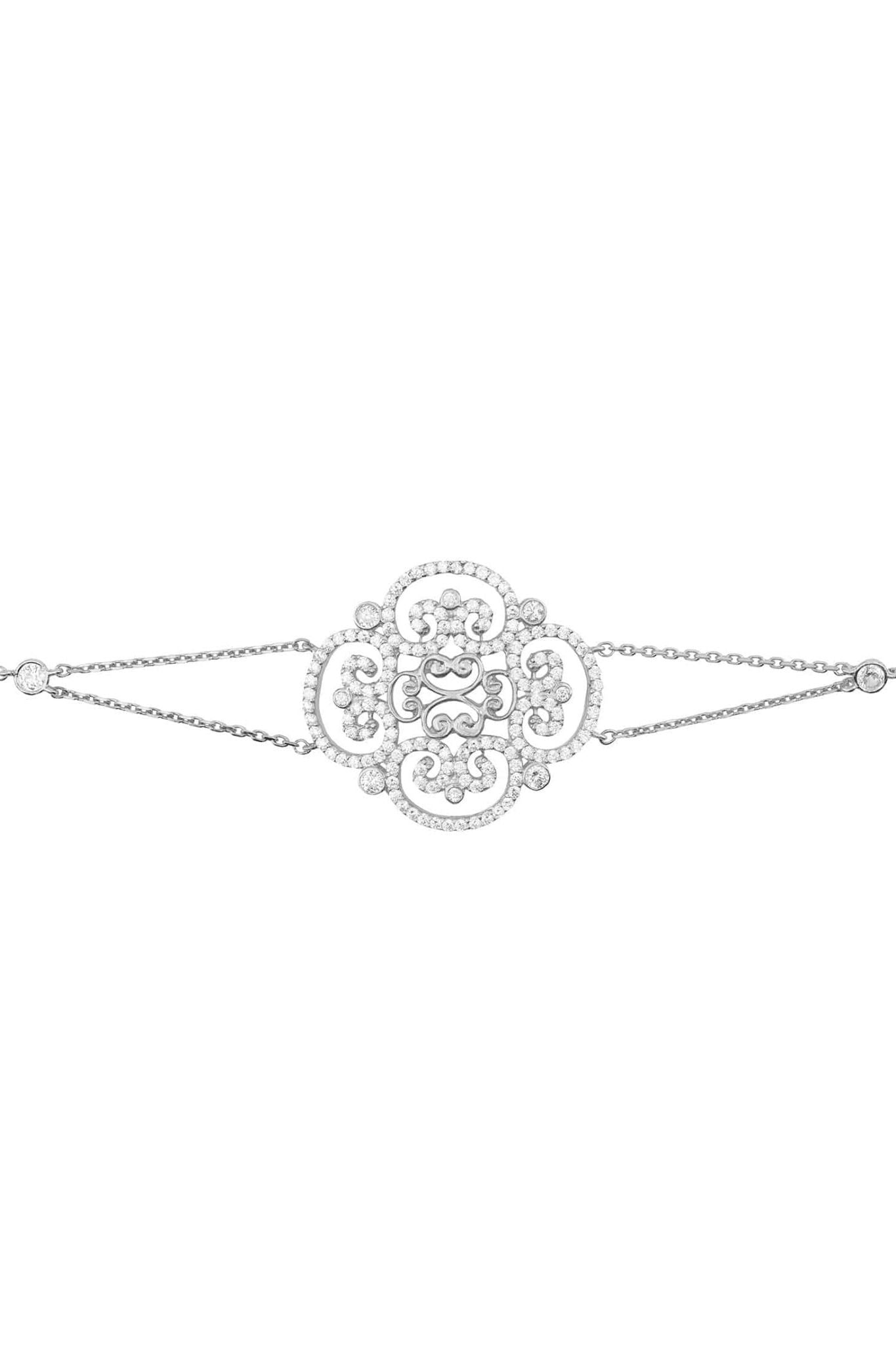Clover Filigree Bracelet Silver - LATELITA Bracelets