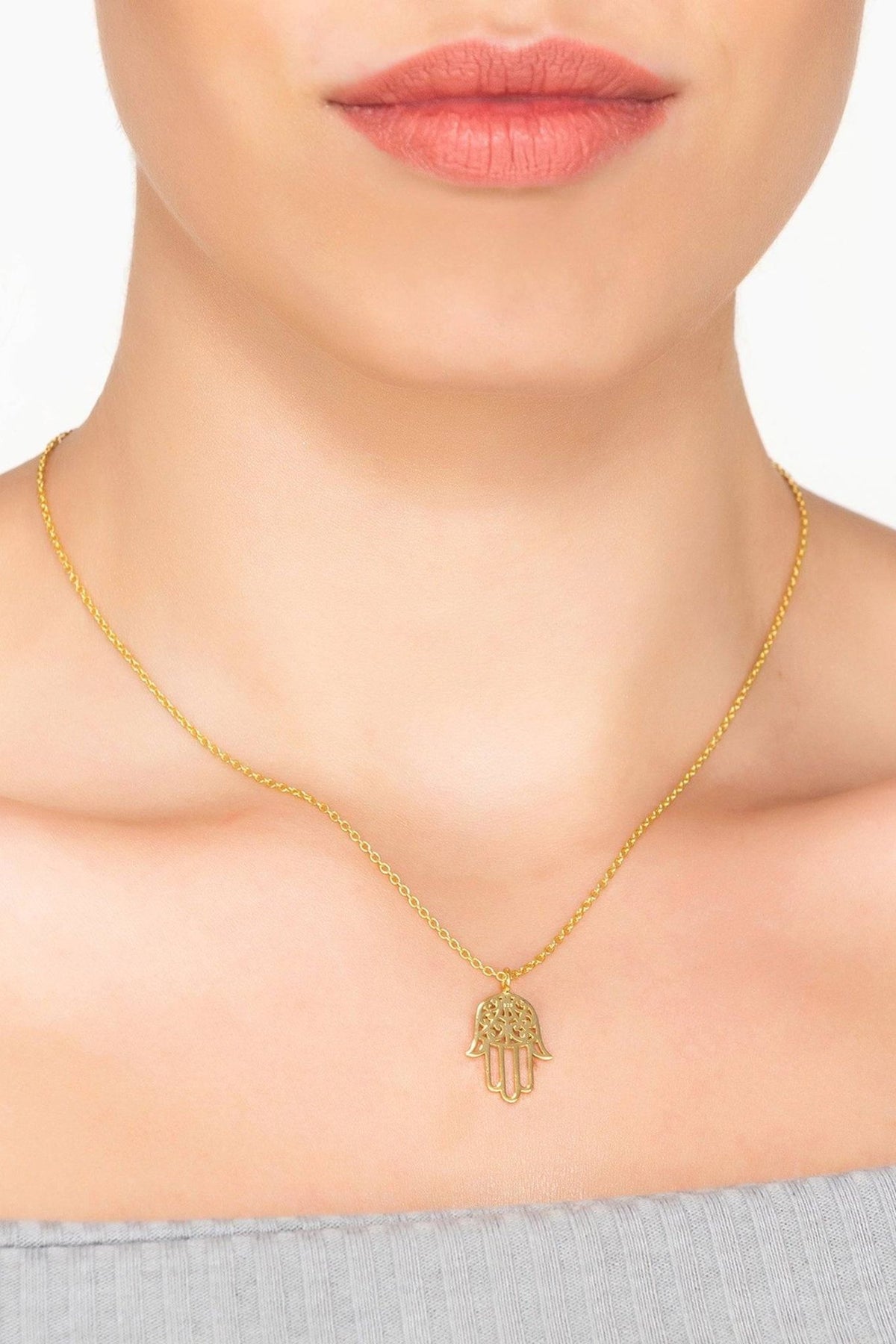 Cosmic Hamsa Necklace - LATELITA Necklaces