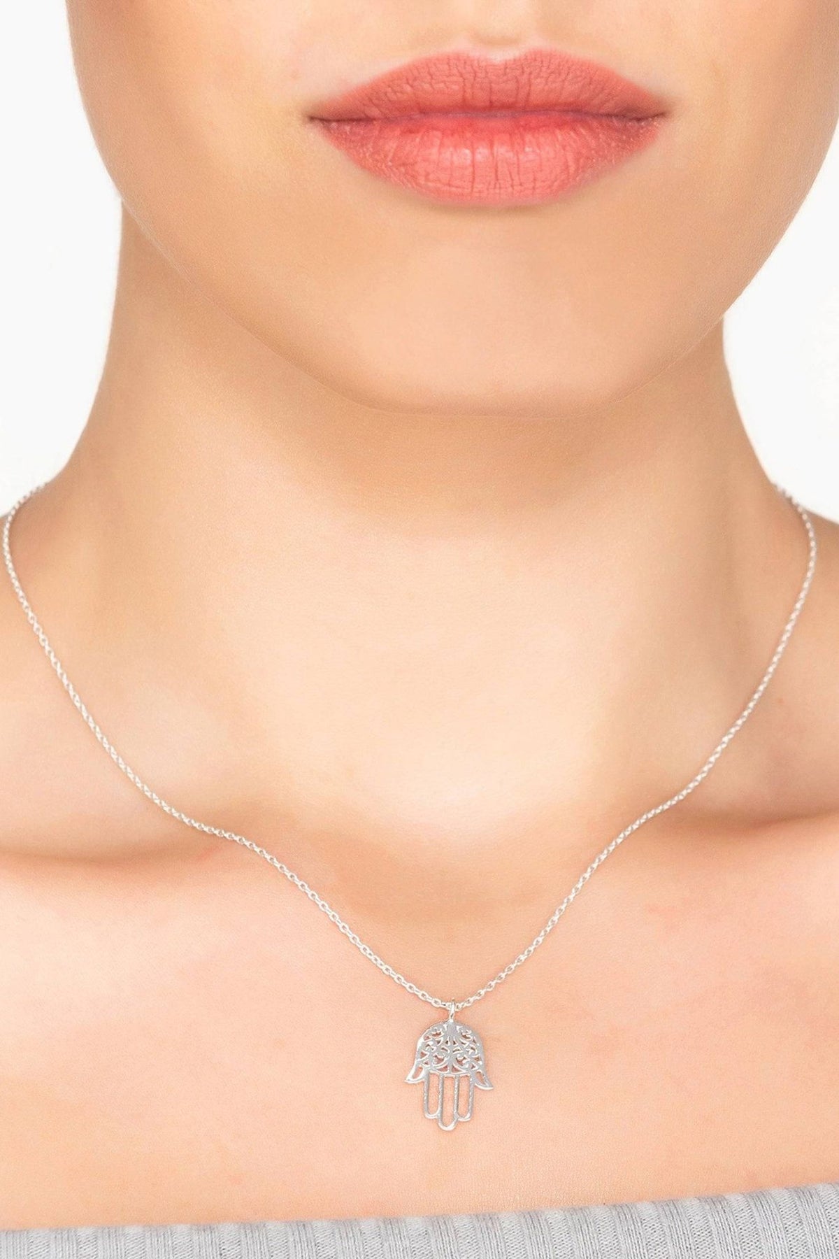 Cosmic Hamsa Necklace - LATELITA Necklaces