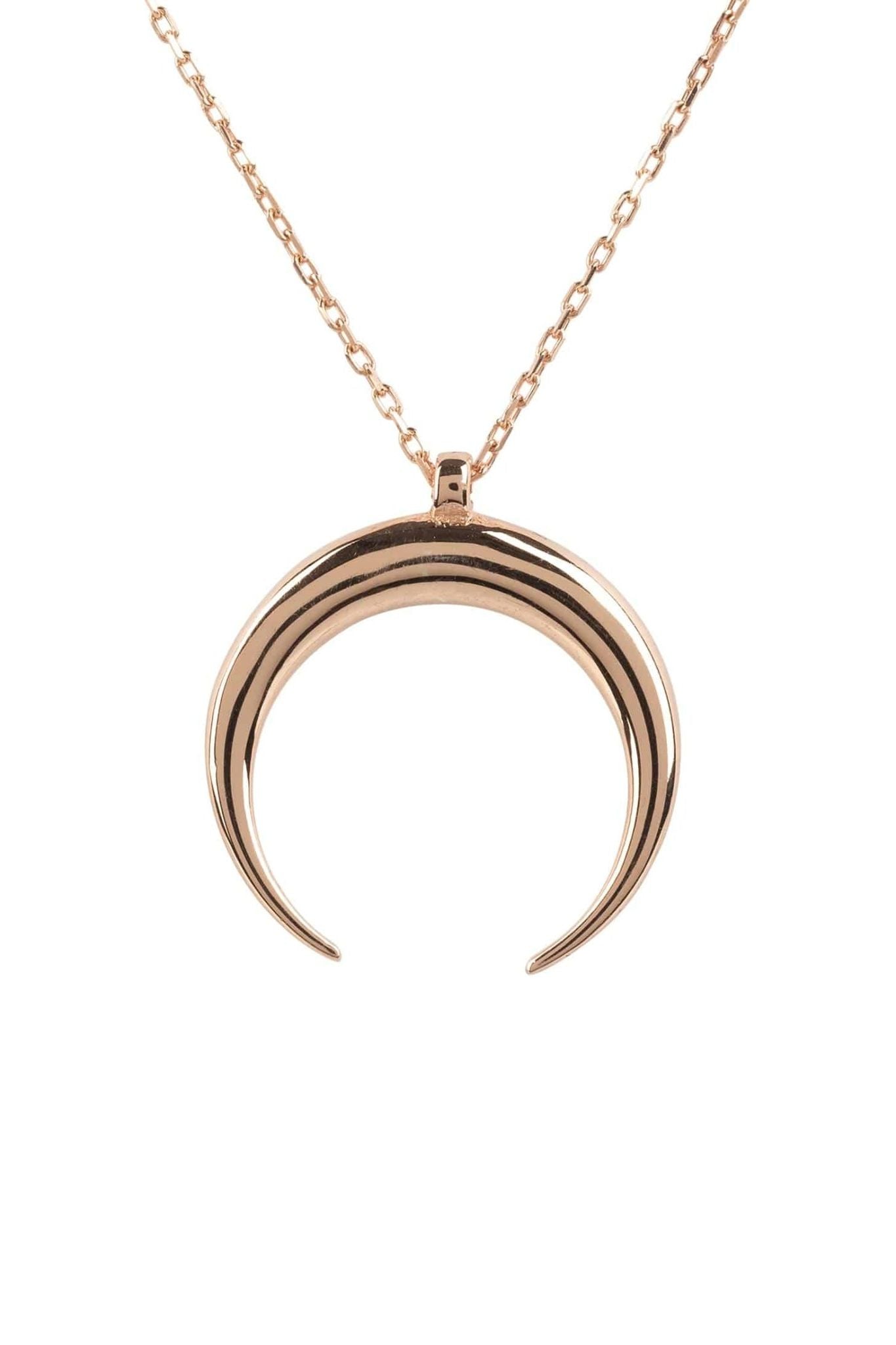 Cosmic Horn Tusk Necklace Rosegold - LATELITA Necklaces