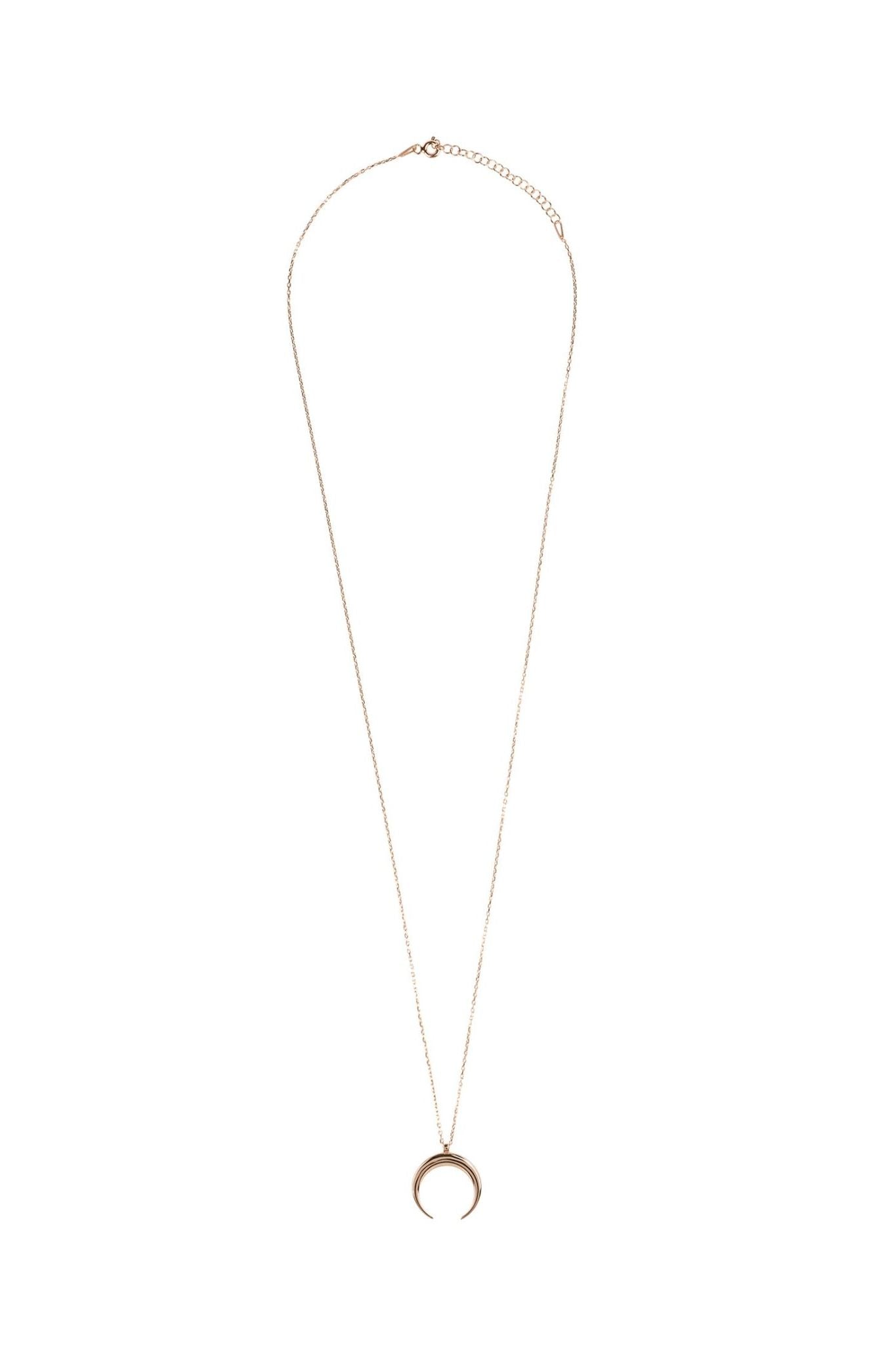 Cosmic Horn Tusk Necklace Rosegold - LATELITA Necklaces