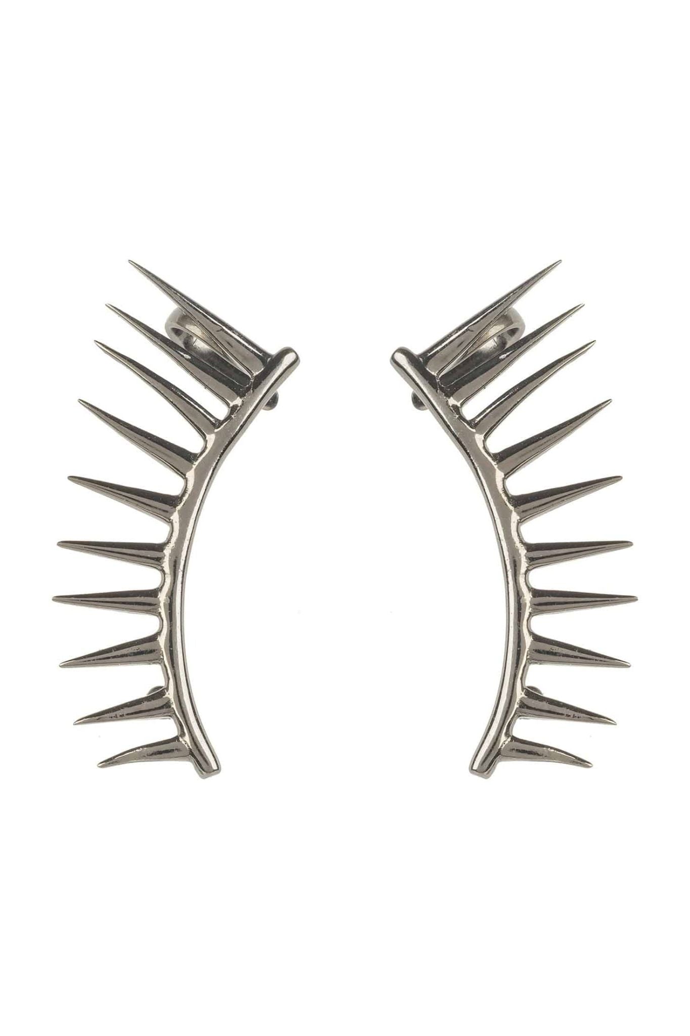 Cosmic Spikey Ear Cuff Oxidised - LATELITA Earrings