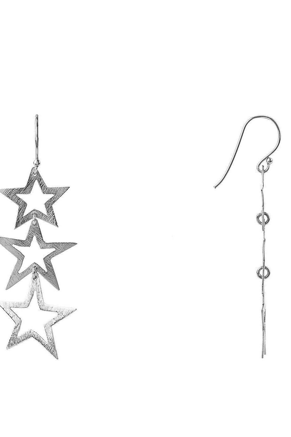 Cosmic Triple Open Star Earring - LATELITA Earrings