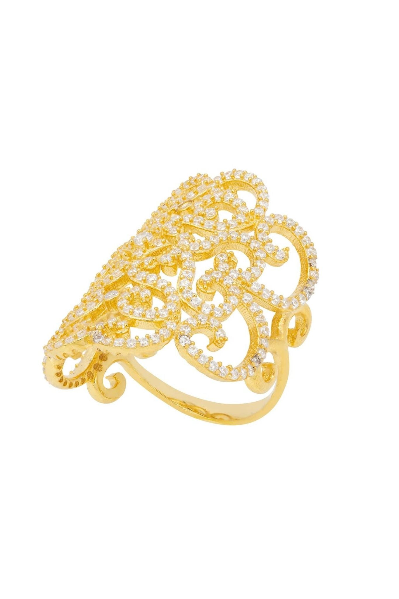 Countess Cocktail Ring White Gold - LATELITA Rings