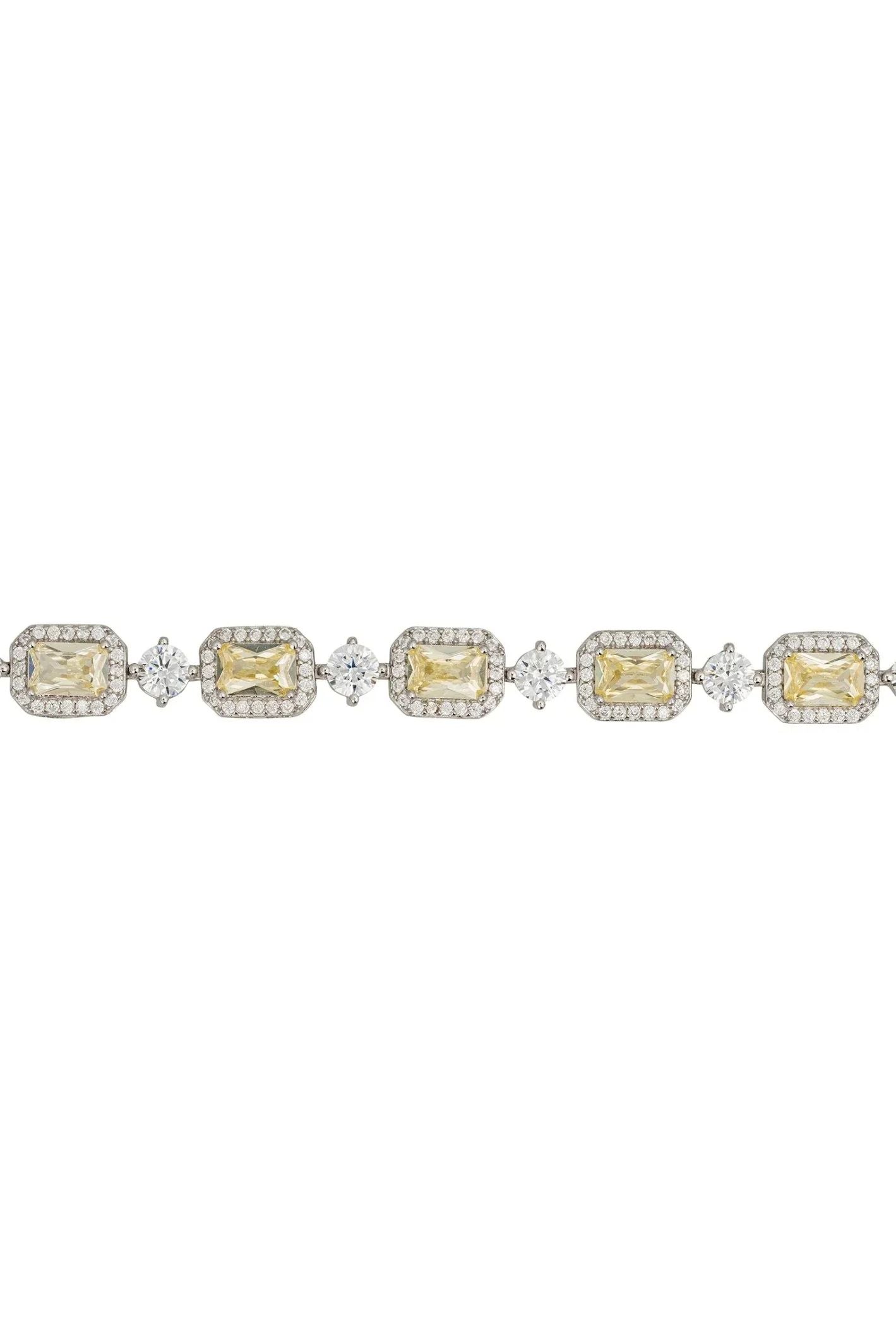 Elena Gemstone Bracelet Lemon Topaz Silver - LATELITA Bracelets