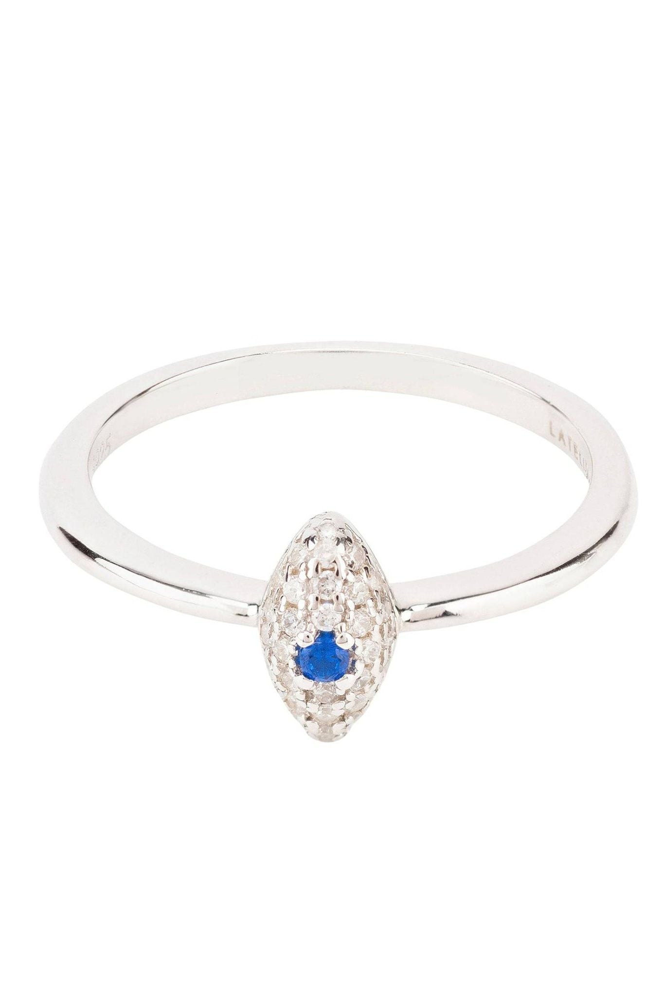Elliptical Eye Band Ring Silver - LATELITA Rings