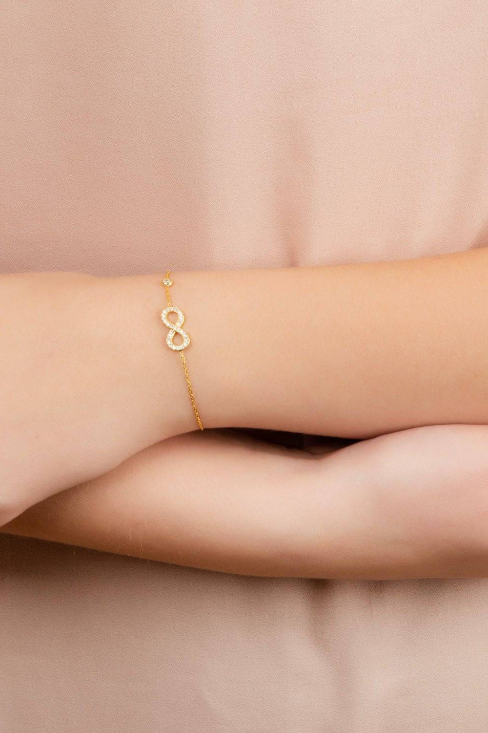 Eternity Infinity Bracelet Gold - LATELITA Bracelets