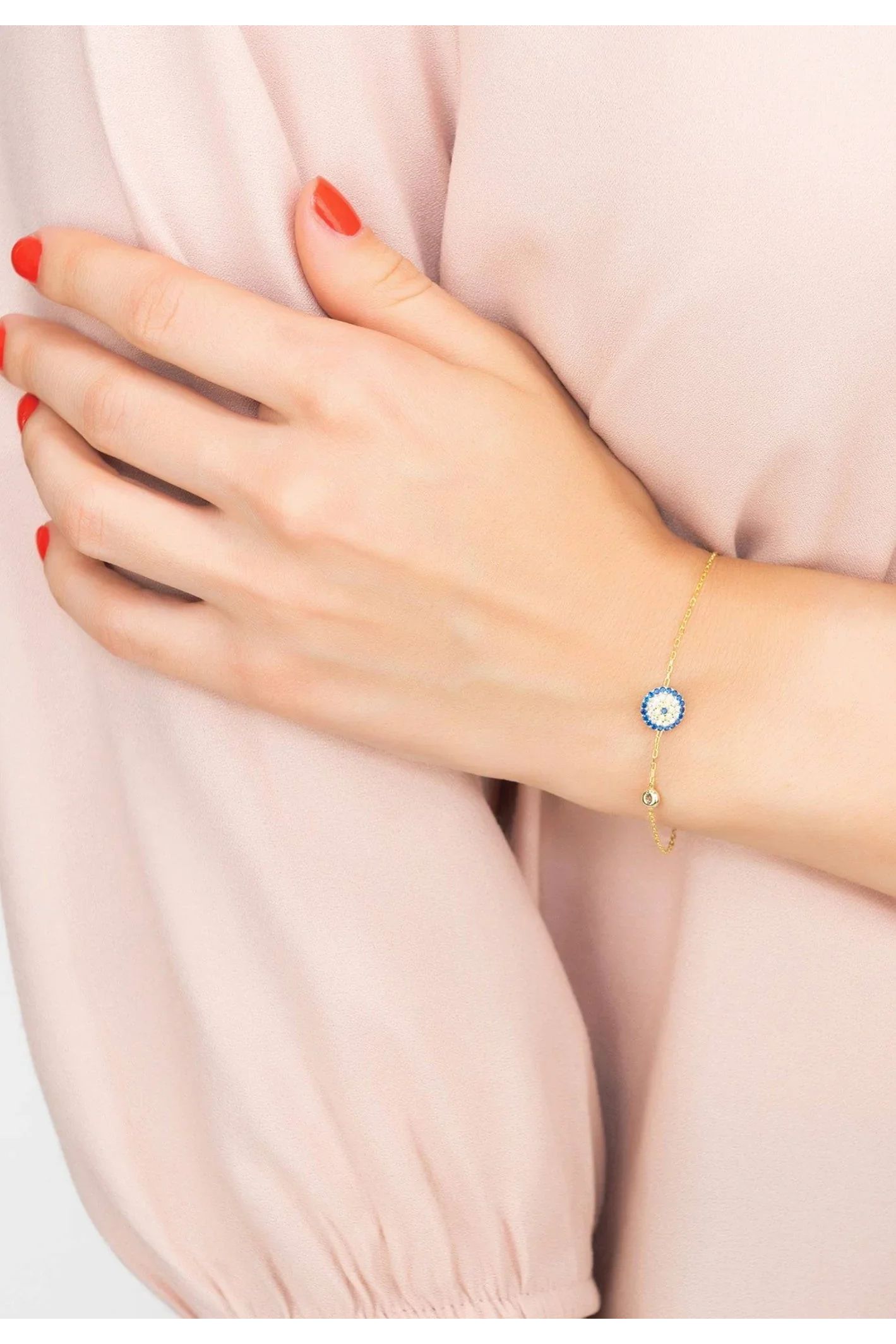 Evil Eye Bracelet Gold - LATELITA Bracelets