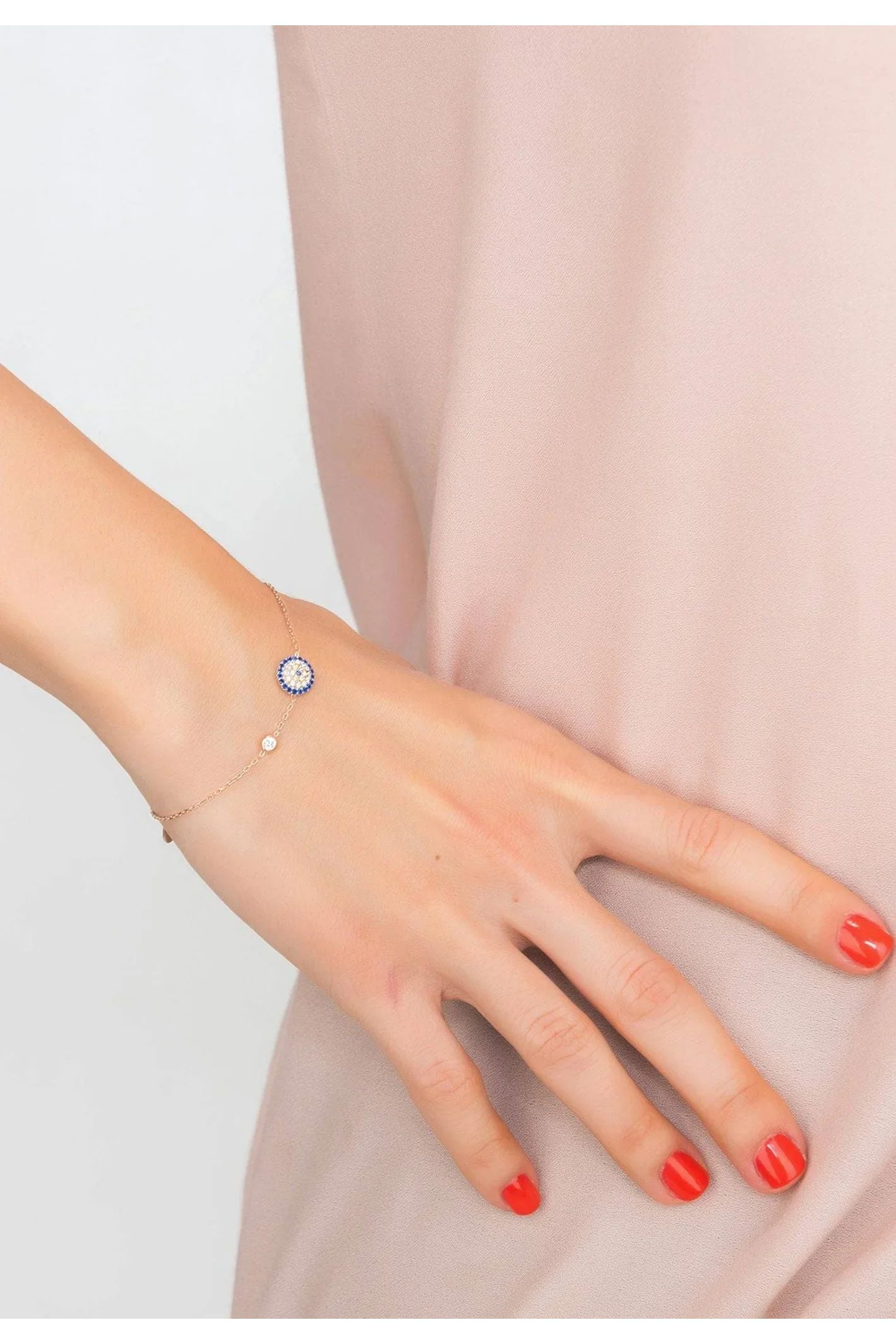 Evil Eye Bracelet Rosegold - LATELITA Bracelets
