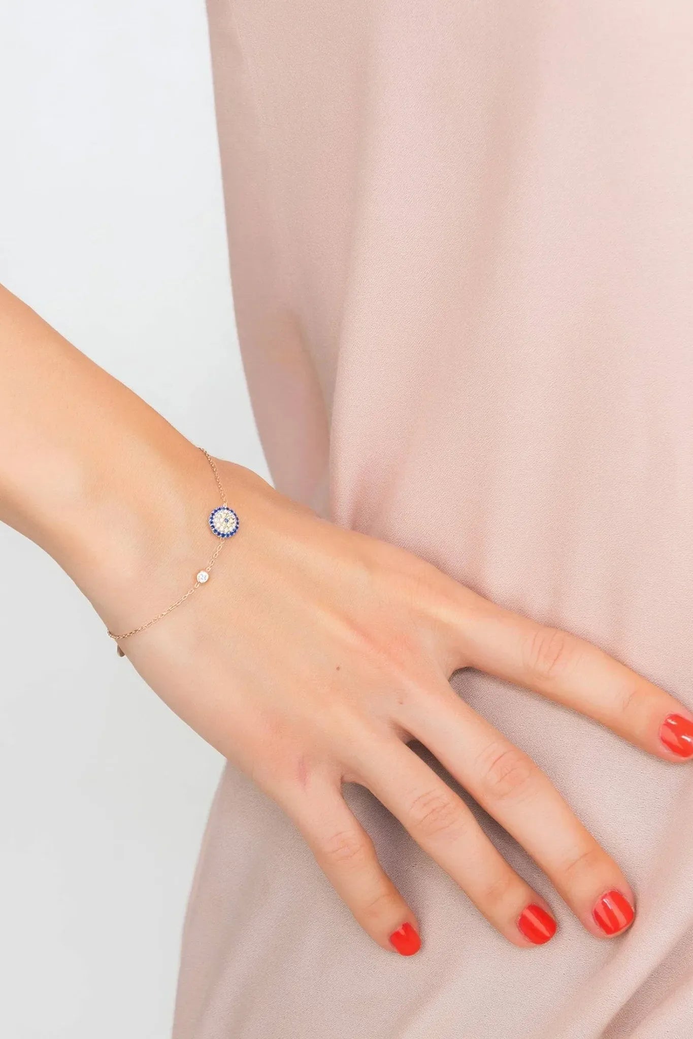 Evil Eye Bracelet Rosegold - LATELITA Bracelets