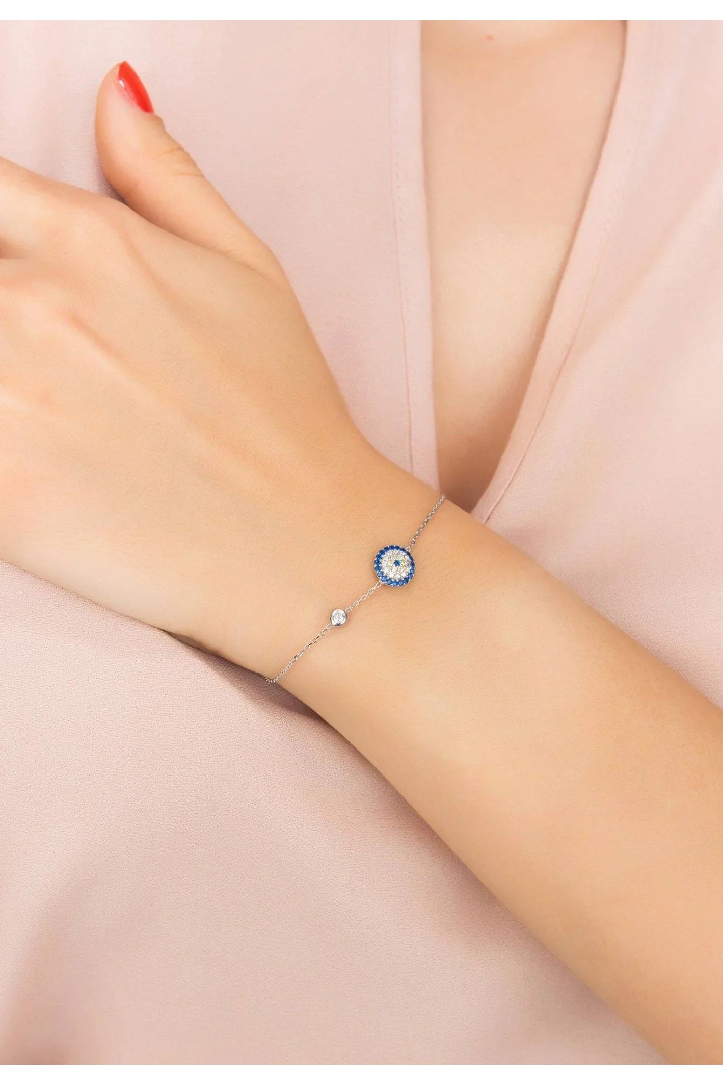 Evil Eye Bracelet Silver - LATELITA Bracelets
