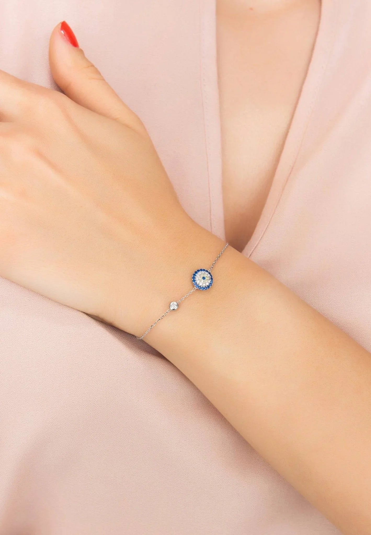 Evil Eye Bracelet Silver - LATELITA Bracelets