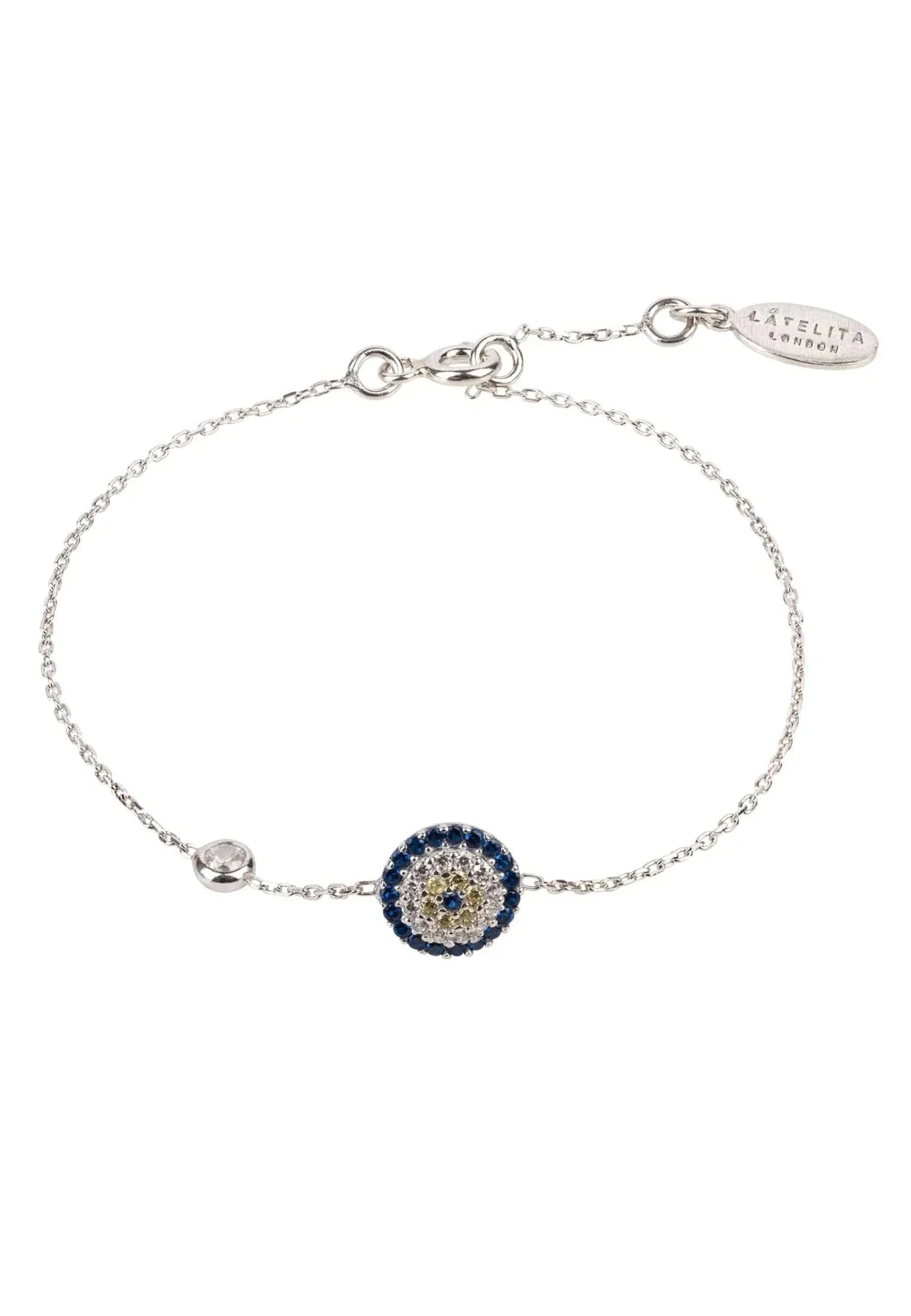 Evil Eye Bracelet Silver - LATELITA Bracelets