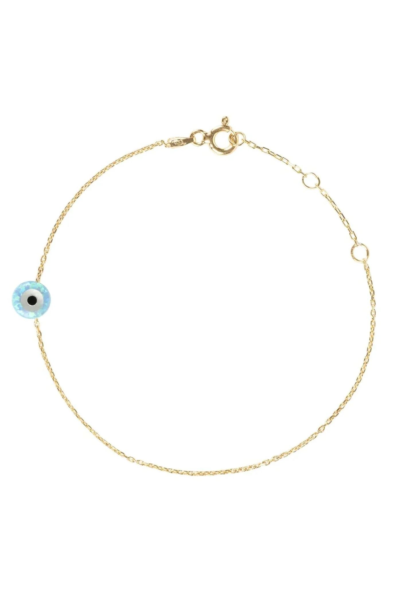 Evil Eye Mini Opalite Bracelet Gold - LATELITA Bracelets