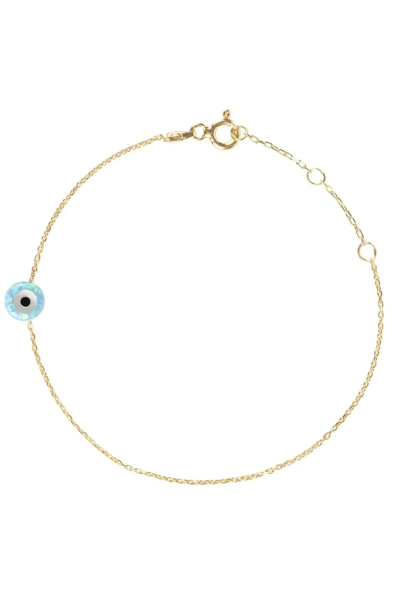 Evil Eye Mini Opalite Bracelet Gold - LATELITA Bracelets
