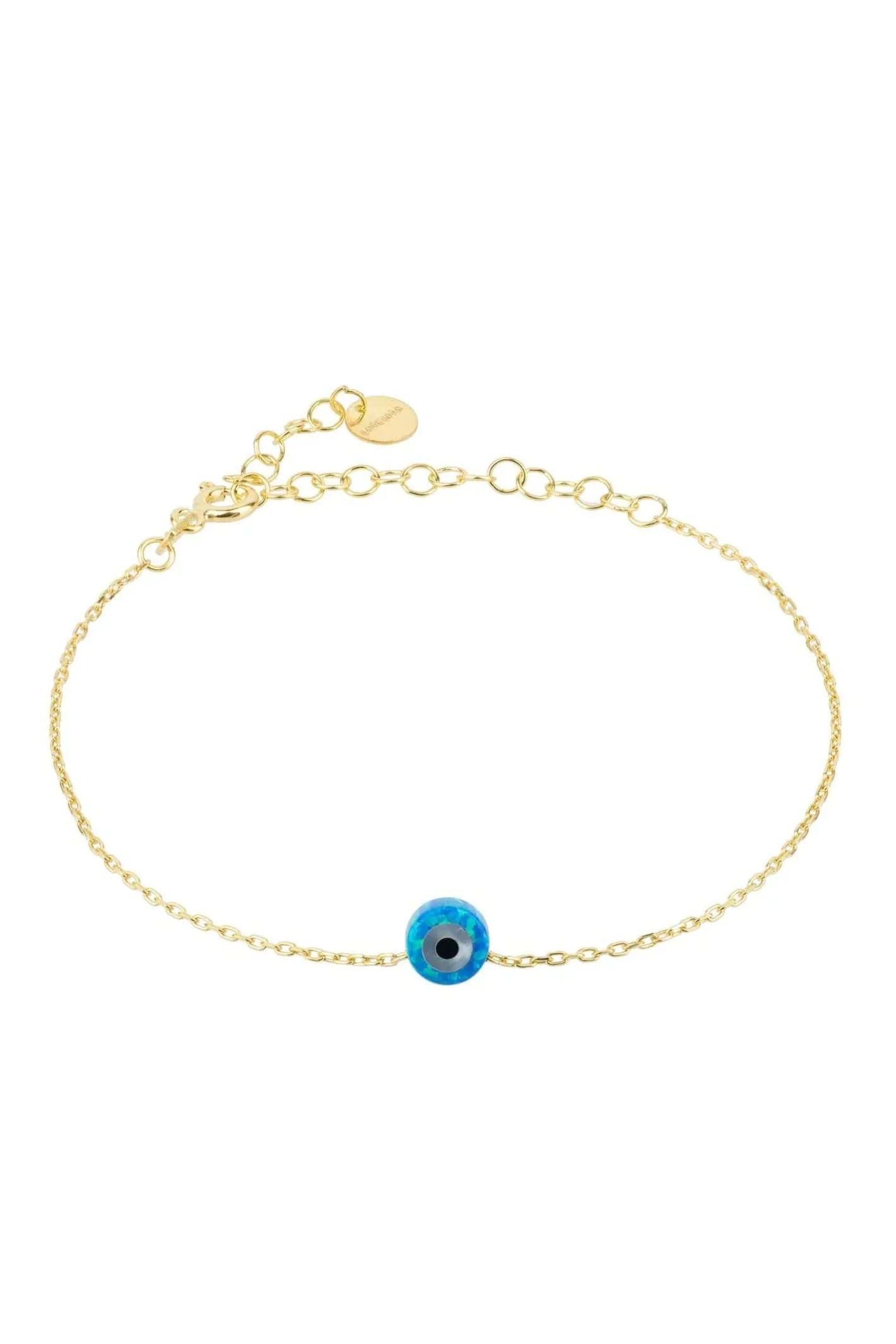 Evil Eye Mini Opalite Bracelet Gold - LATELITA Bracelets