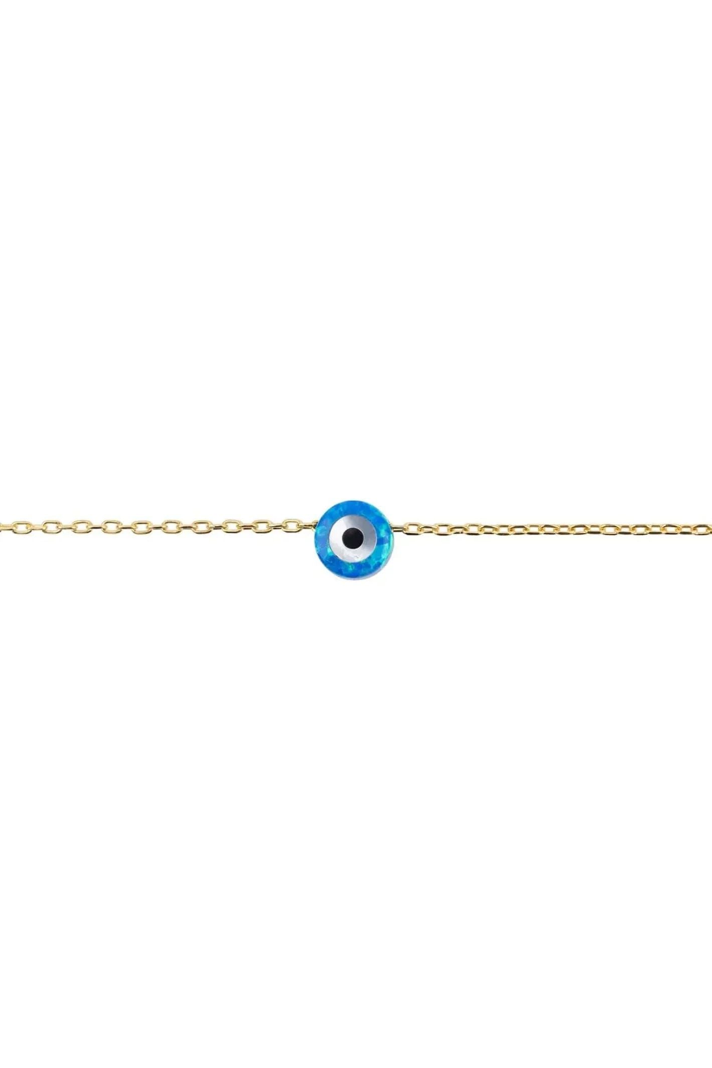 Evil Eye Mini Opalite Bracelet Gold - LATELITA Bracelets