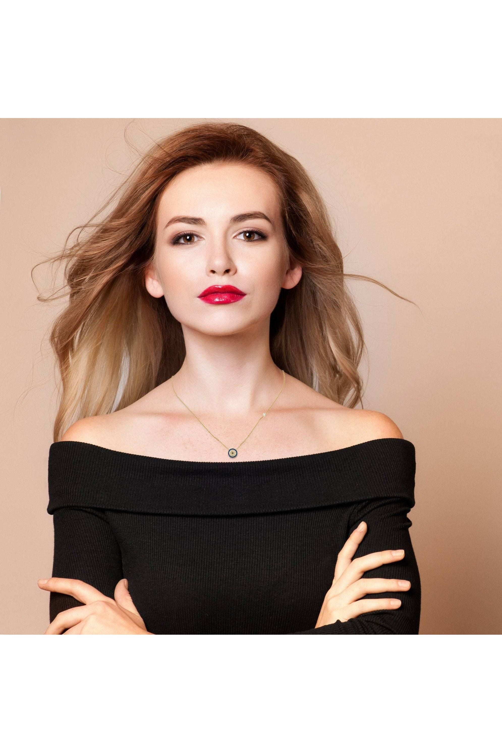 Evil Eye Necklace Gold - LATELITA Necklaces