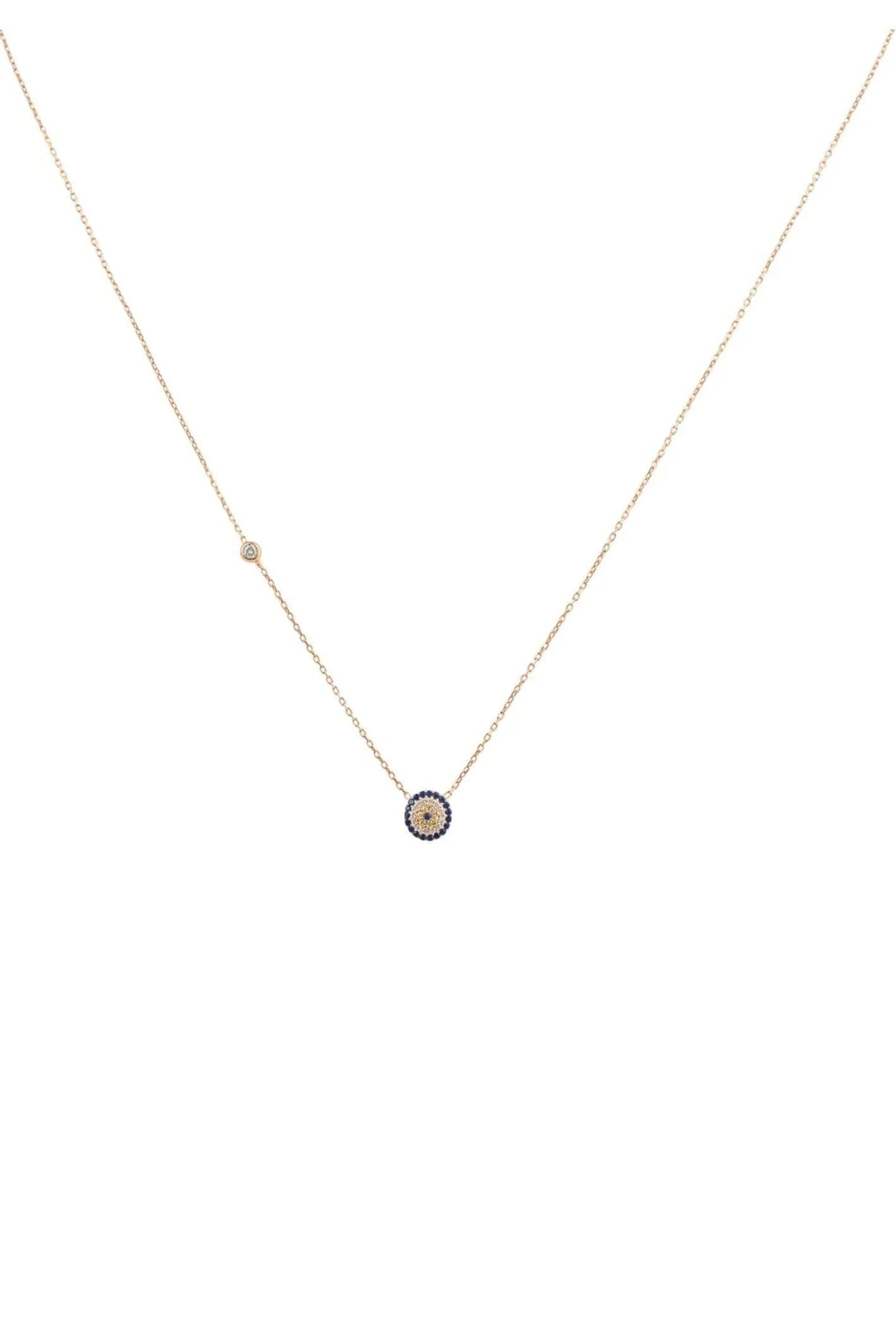 Evil Eye Necklace Rosegold - LATELITA Necklaces